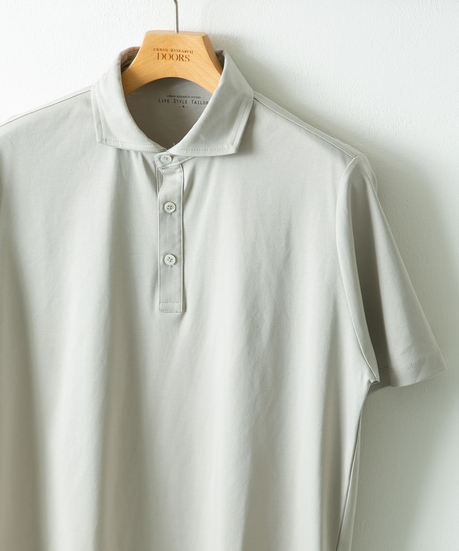 LIFE STYLE TAILOR　『UR TECH』サマシェア ドレスポロ ICE GRAY M