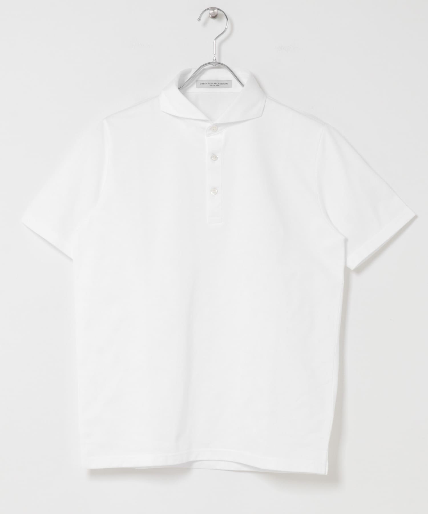 LIFE STYLE TAILOR 　カッタウェイ半袖プルオーバー WHITE M