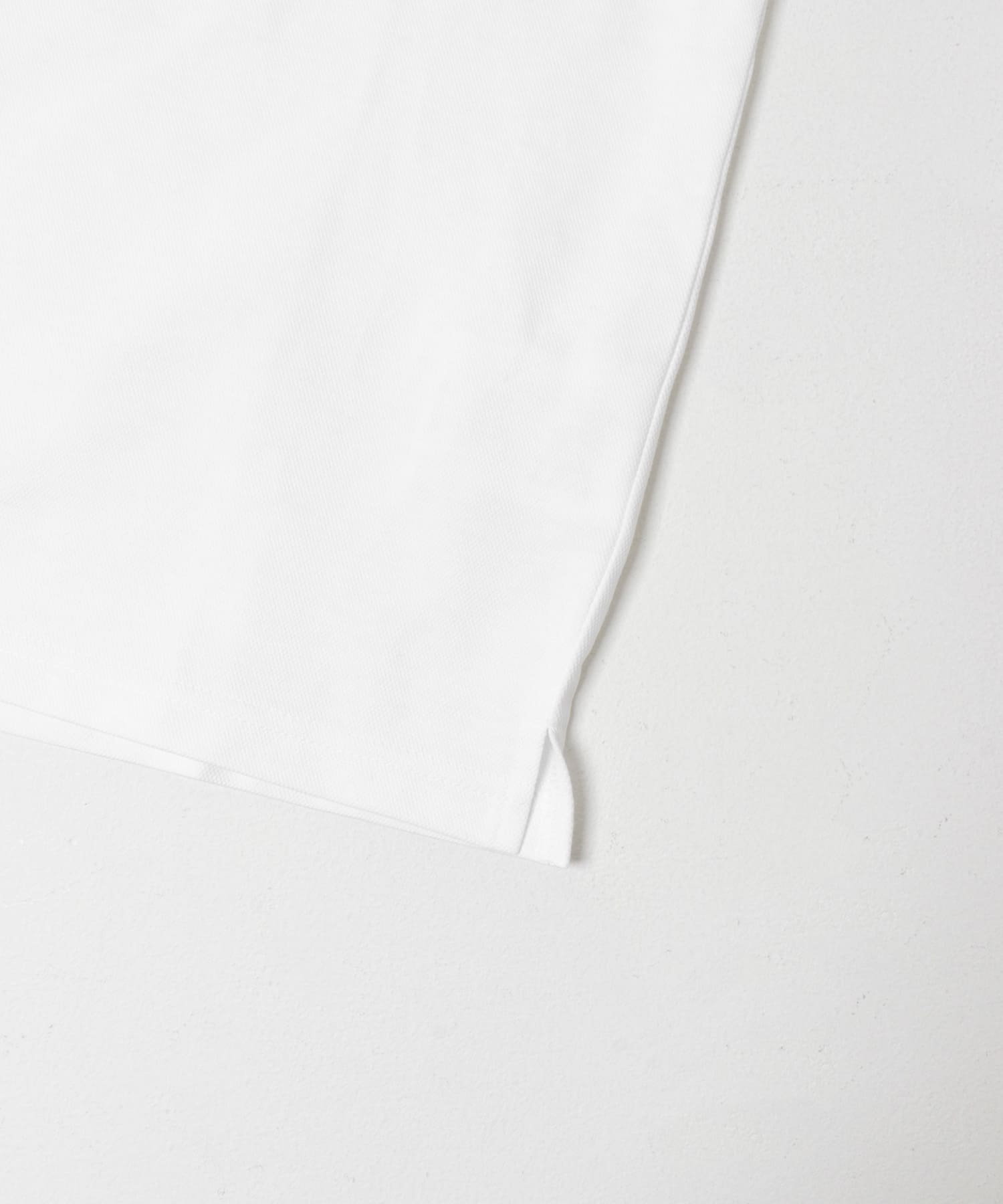 LIFE STYLE TAILOR 　カッタウェイ半袖プルオーバー WHITE M