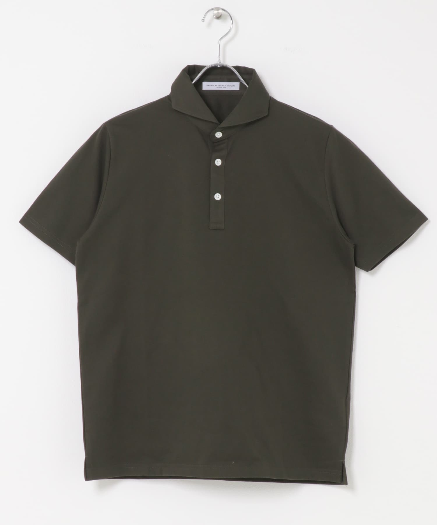 LIFE STYLE TAILOR 　カッタウェイ半袖プルオーバー KHAKI M