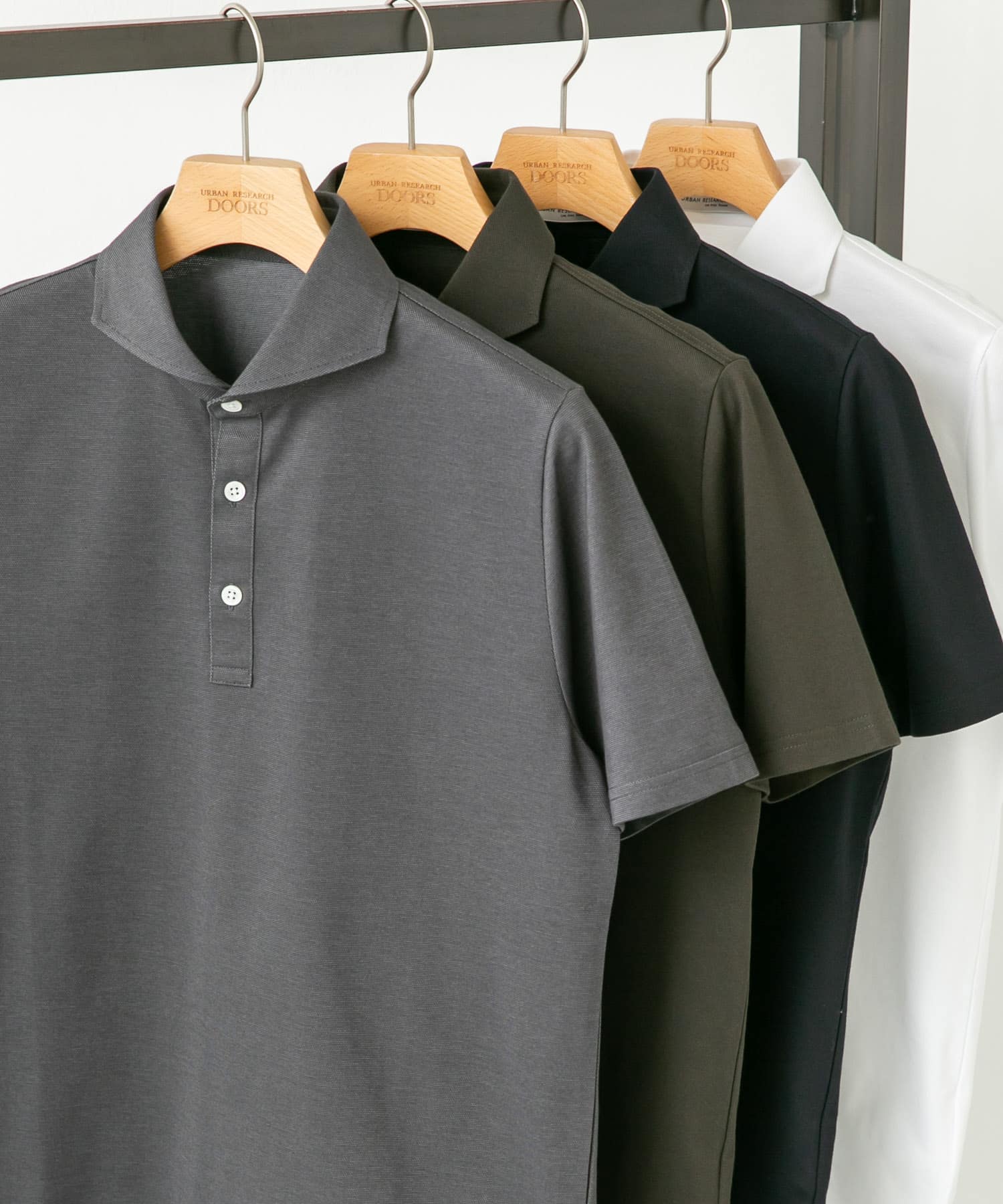 LIFE STYLE TAILOR 　カッタウェイ半袖プルオーバー GRAY M