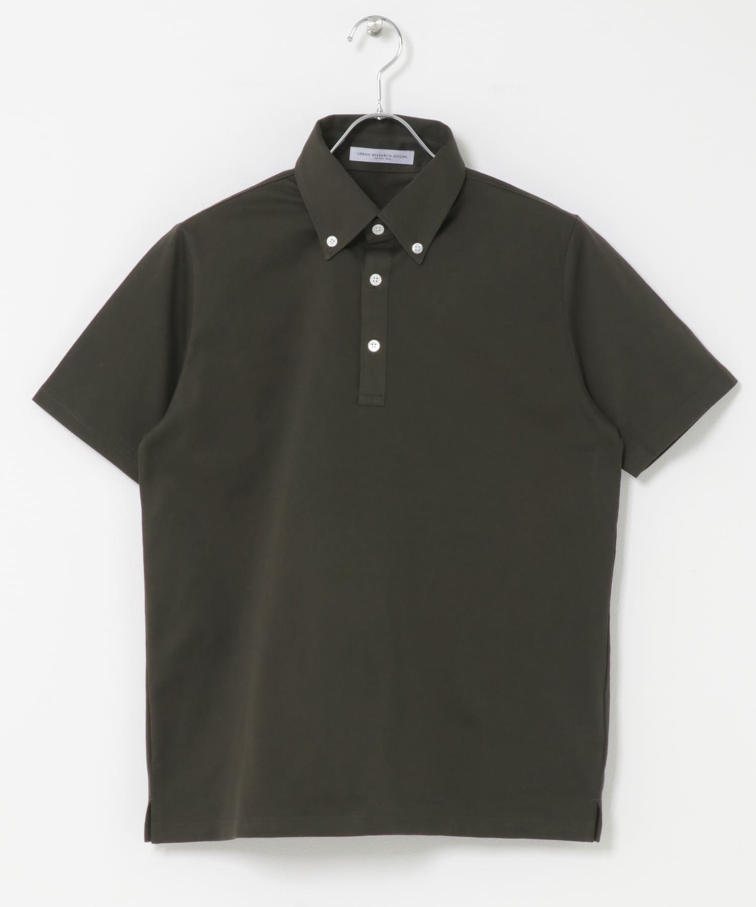LIFE STYLE TAILOR 　ボタンダウン半袖プルオーバー KHAKI M