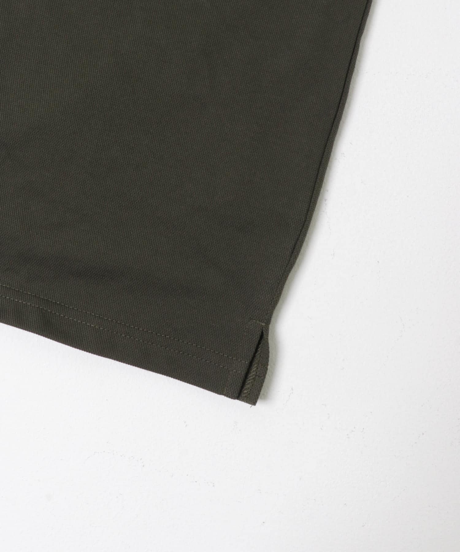 LIFE STYLE TAILOR 　ボタンダウン半袖プルオーバー KHAKI M
