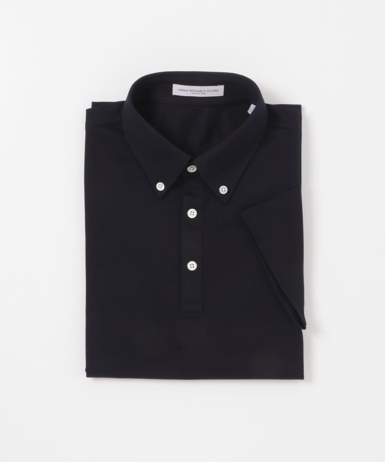 LIFE STYLE TAILOR 　ボタンダウン半袖プルオーバー NAVY M