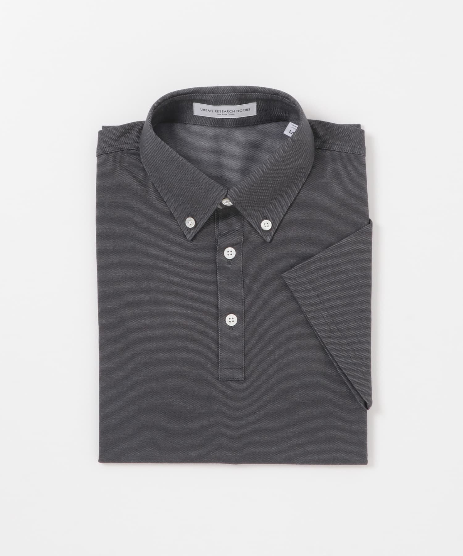 LIFE STYLE TAILOR 　ボタンダウン半袖プルオーバー GRAY M