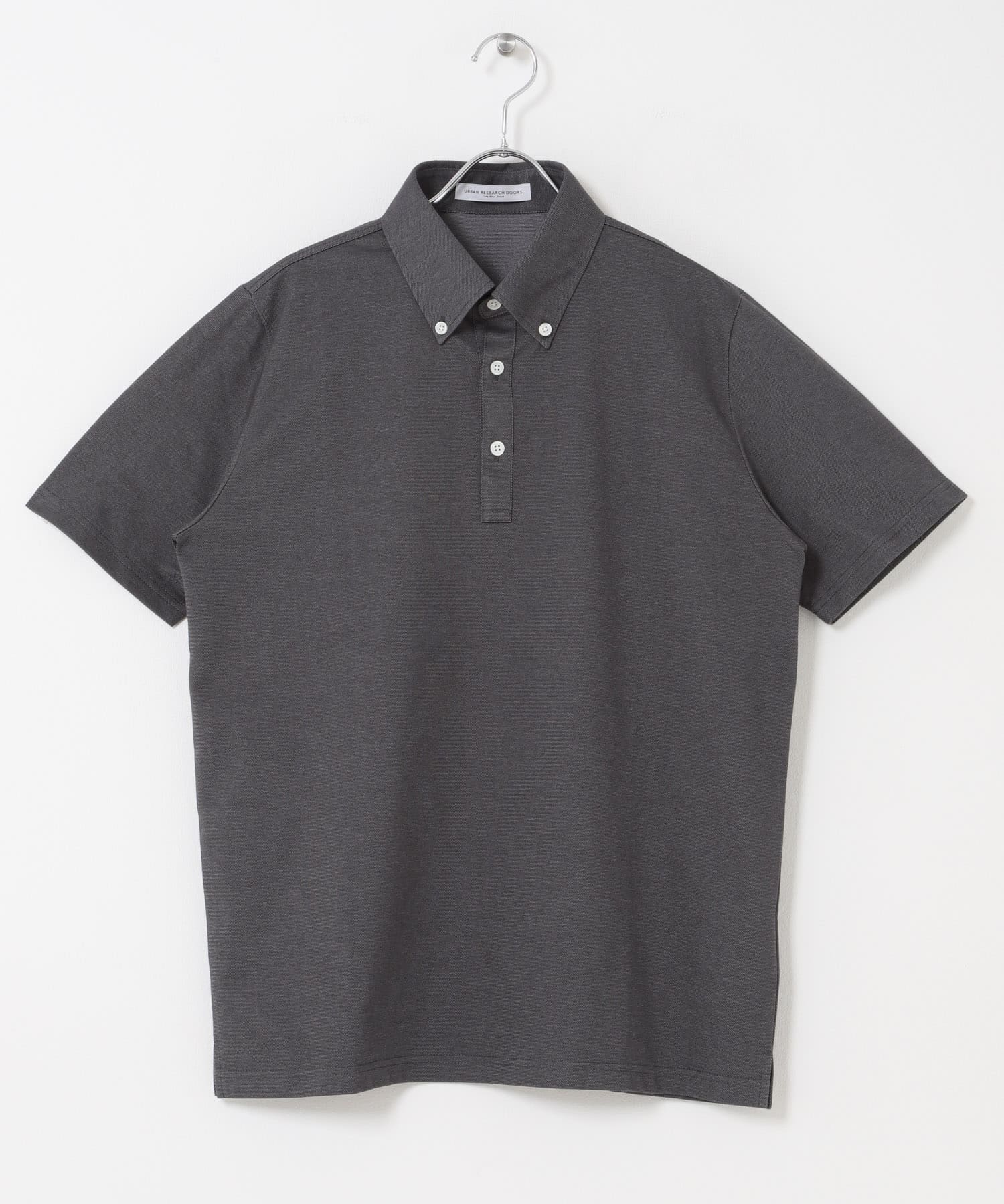 LIFE STYLE TAILOR 　ボタンダウン半袖プルオーバー GRAY M