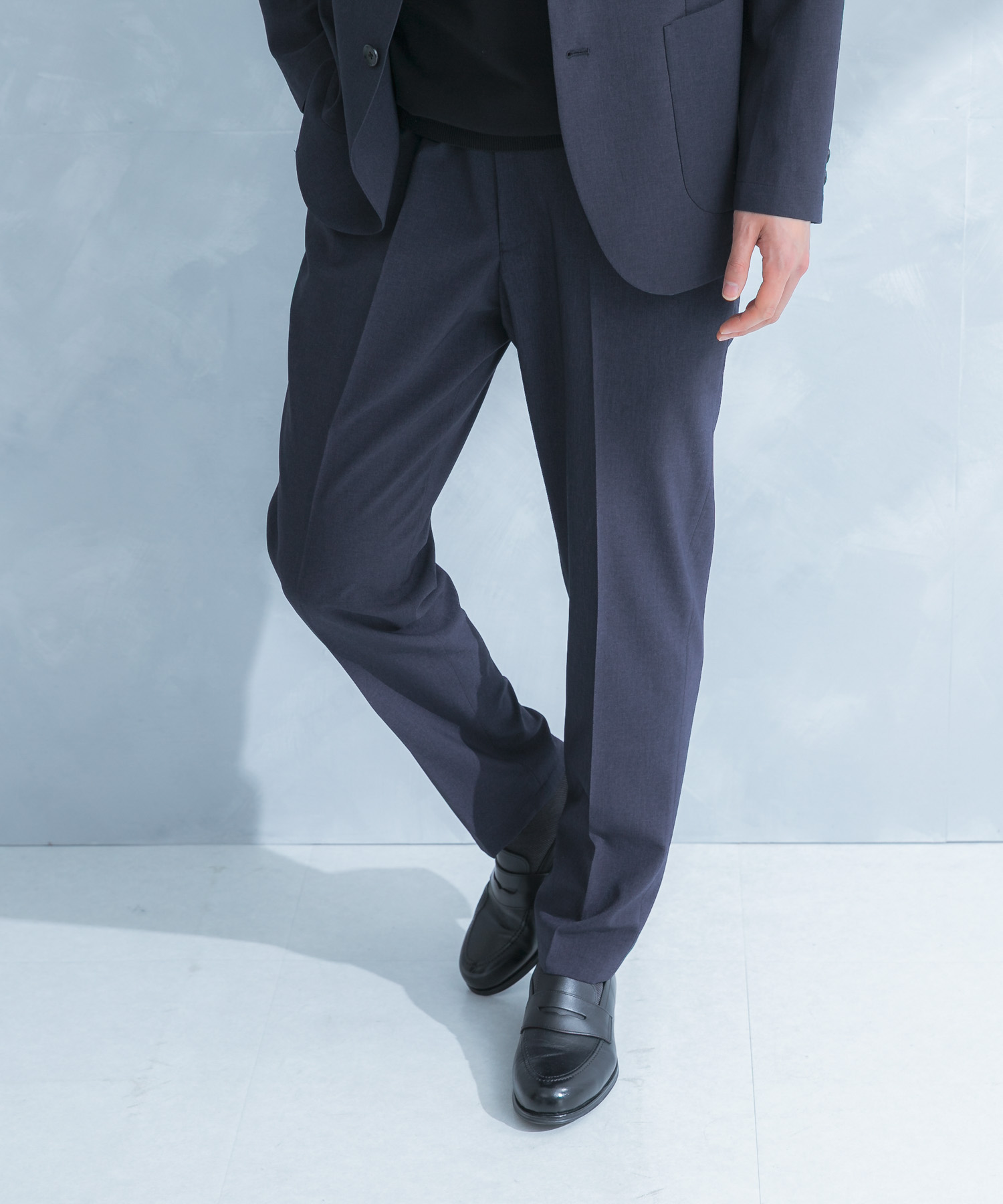 LIFE STYLE TAILOR　リネンライクコンフォータブルパンツ