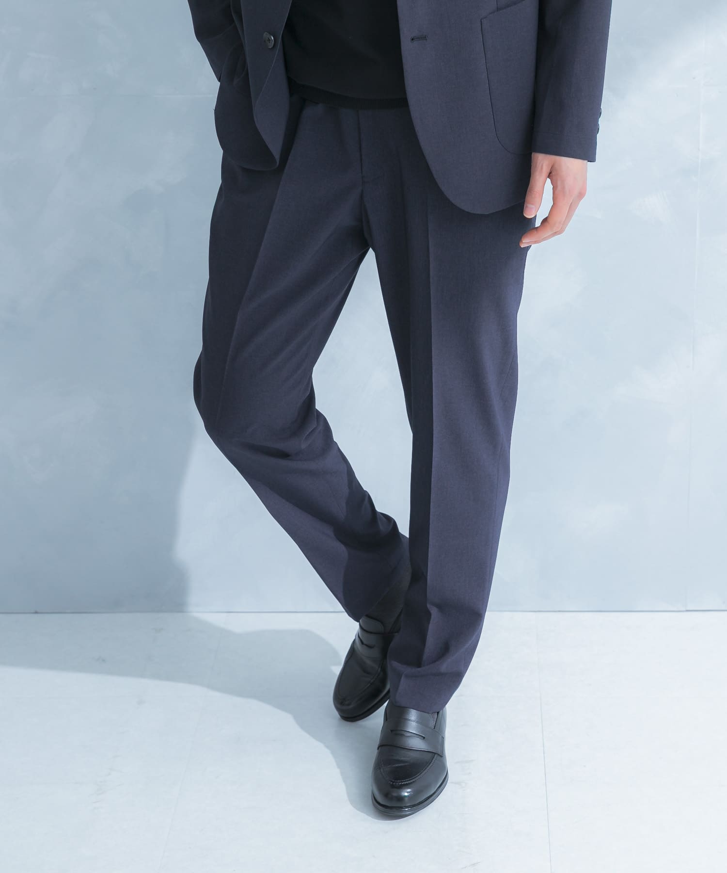 LIFE STYLE TAILOR　リネンライクコンフォータブルパンツ