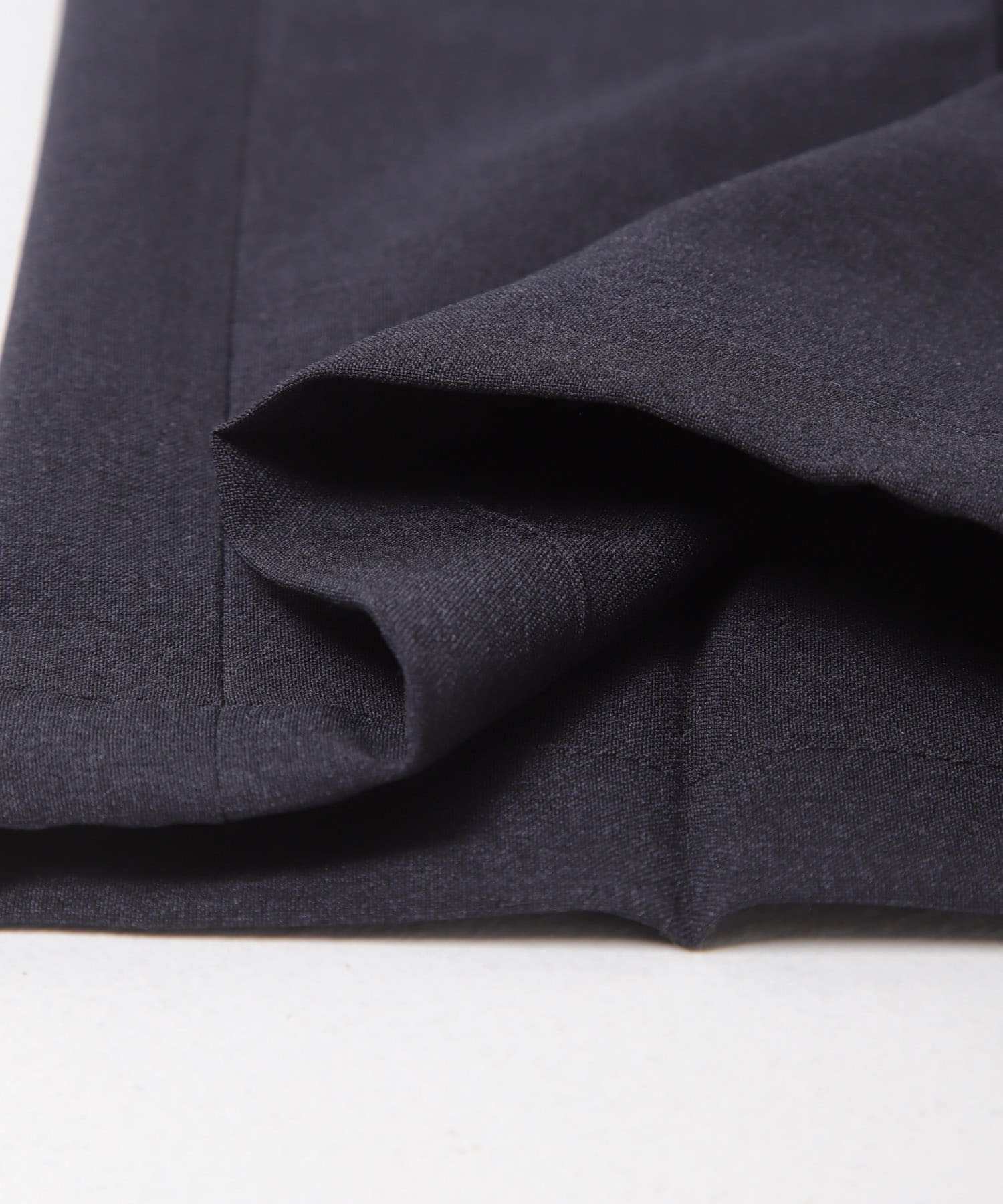 LIFE STYLE TAILOR　リネンライクコンフォータブルパンツ BLUE NAVY S