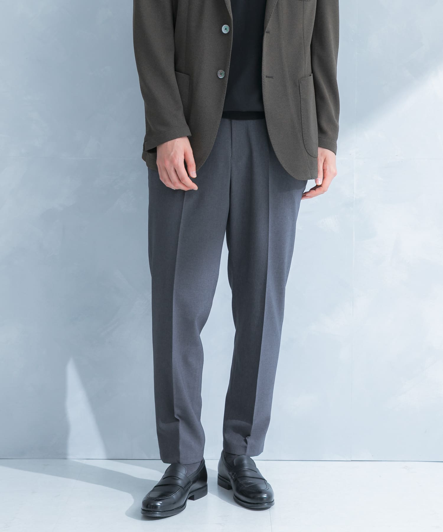 LIFE STYLE TAILOR　リネンライクコンフォータブルパンツ