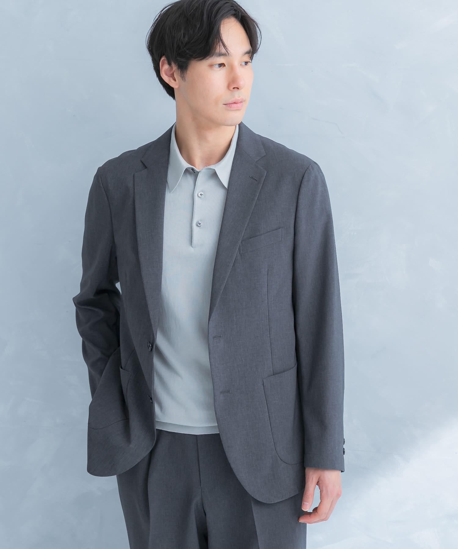 LIFE STYLE TAILOR　リネンライクコンフォータブルジャケット