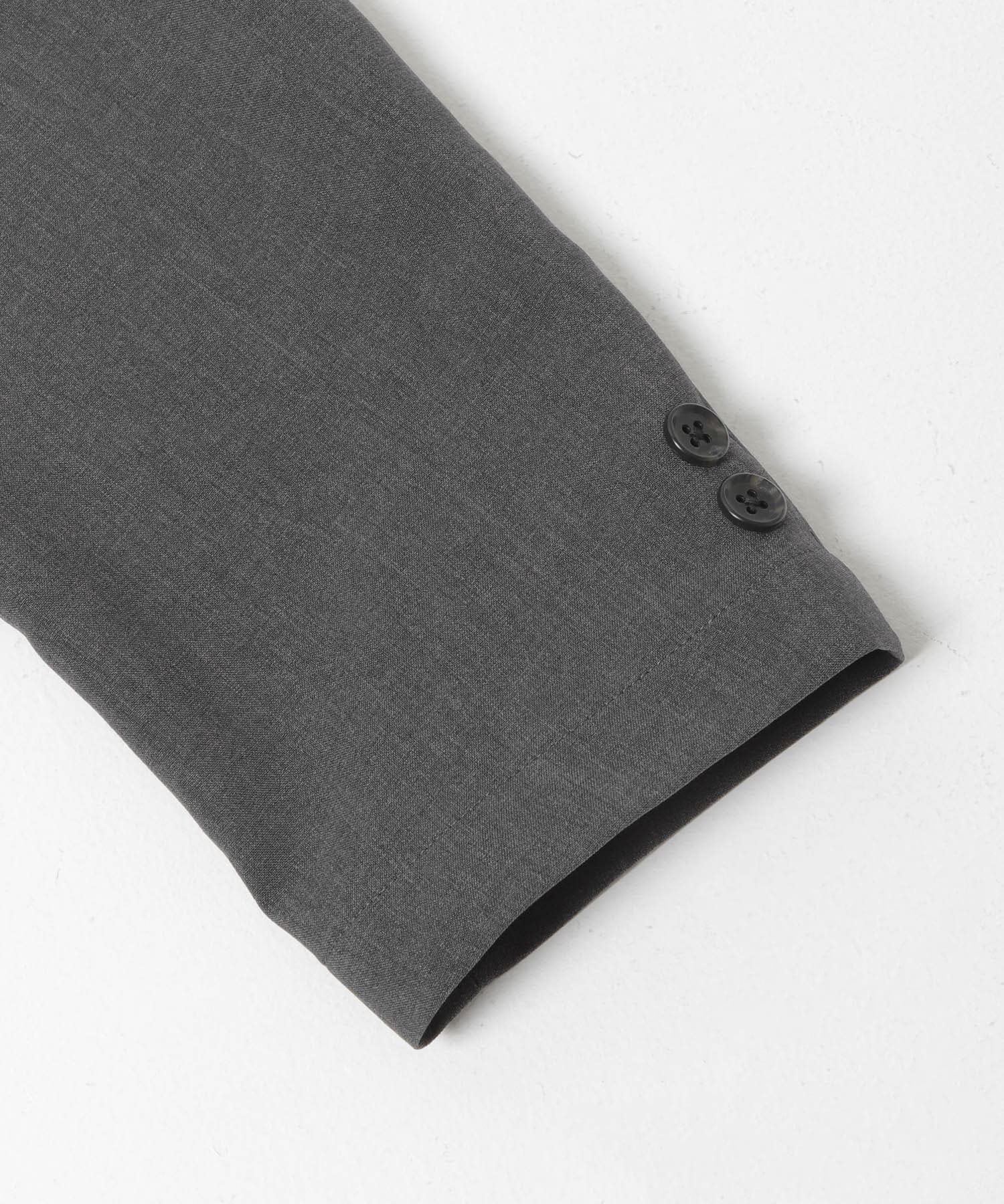 LIFE STYLE TAILOR　リネンライクコンフォータブルジャケット GRAY S