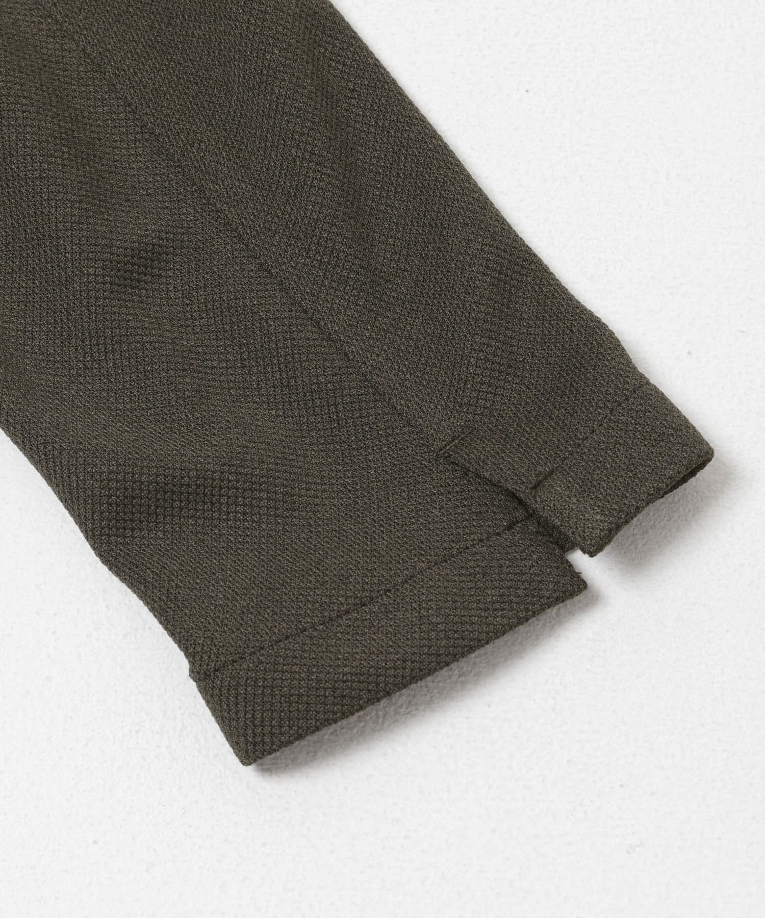 LIFE STYLE TAILOR　メランジニットイージージャケット KHAKI 44
