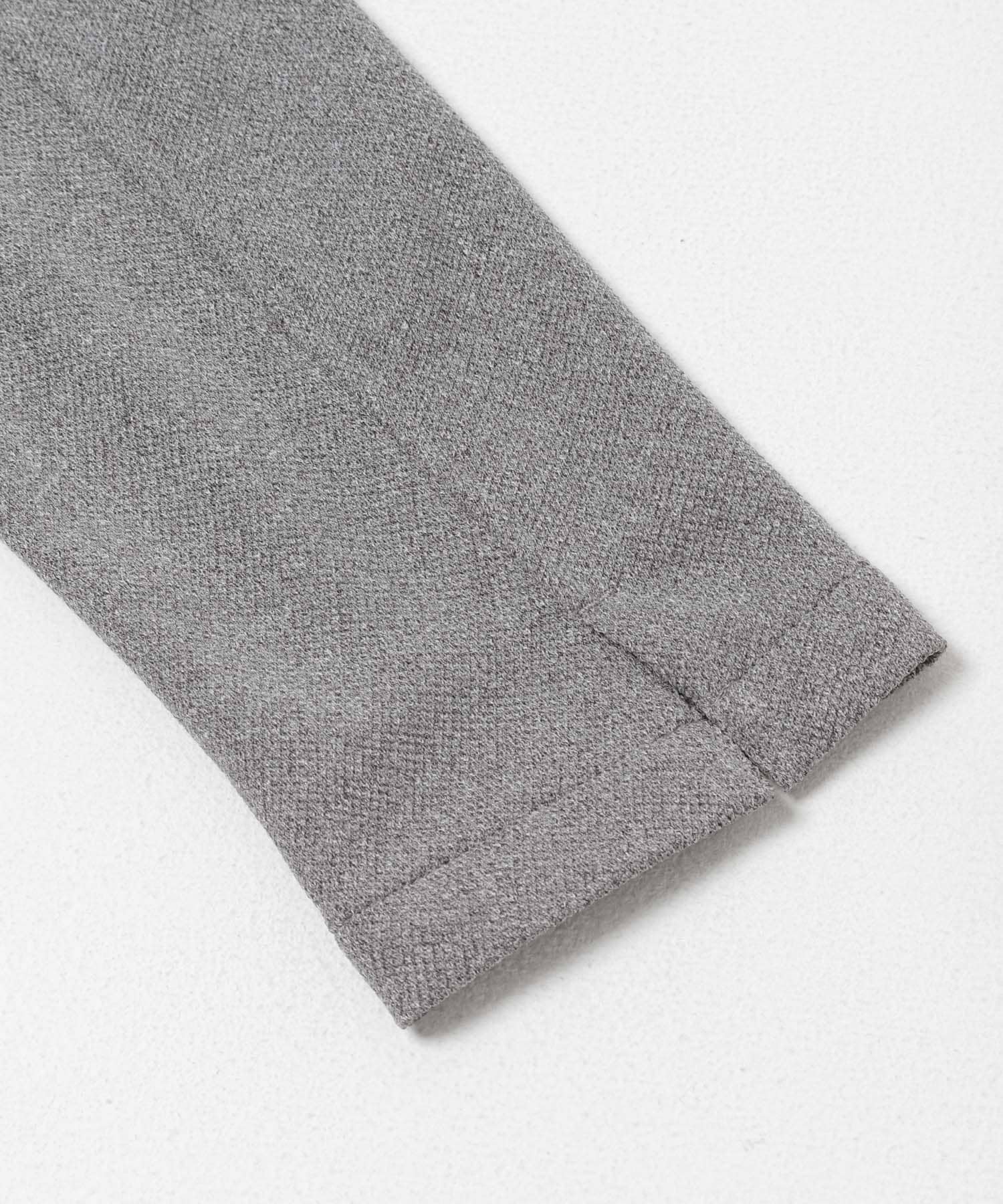 LIFE STYLE TAILOR　メランジニットイージージャケット GRAY 44