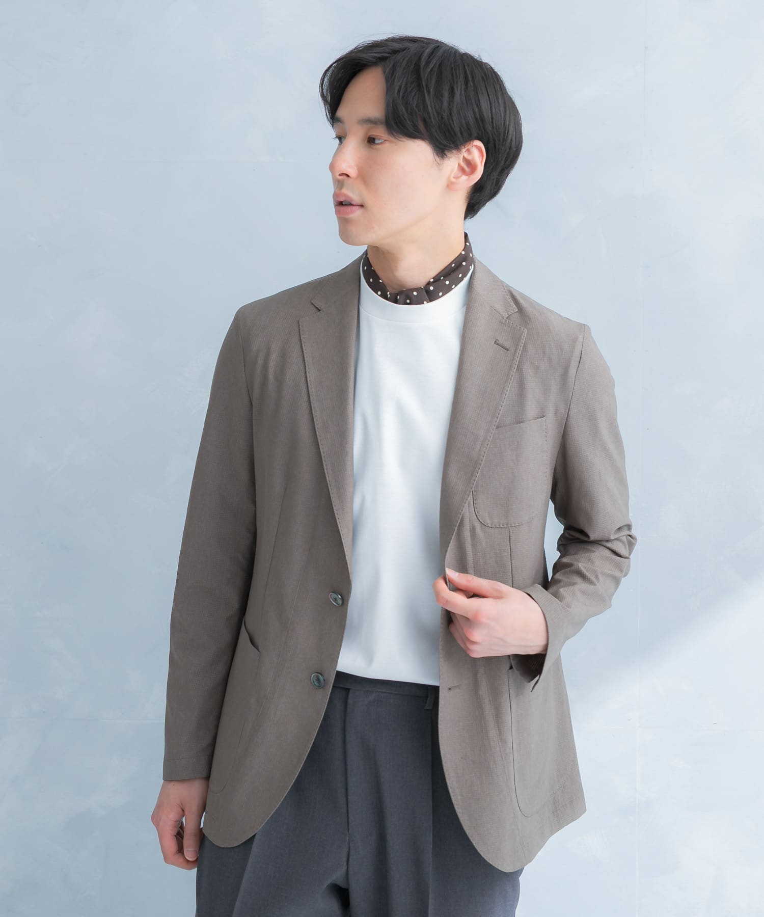LIFE STYLE TAILOR　ライトメッシュイージージャケット