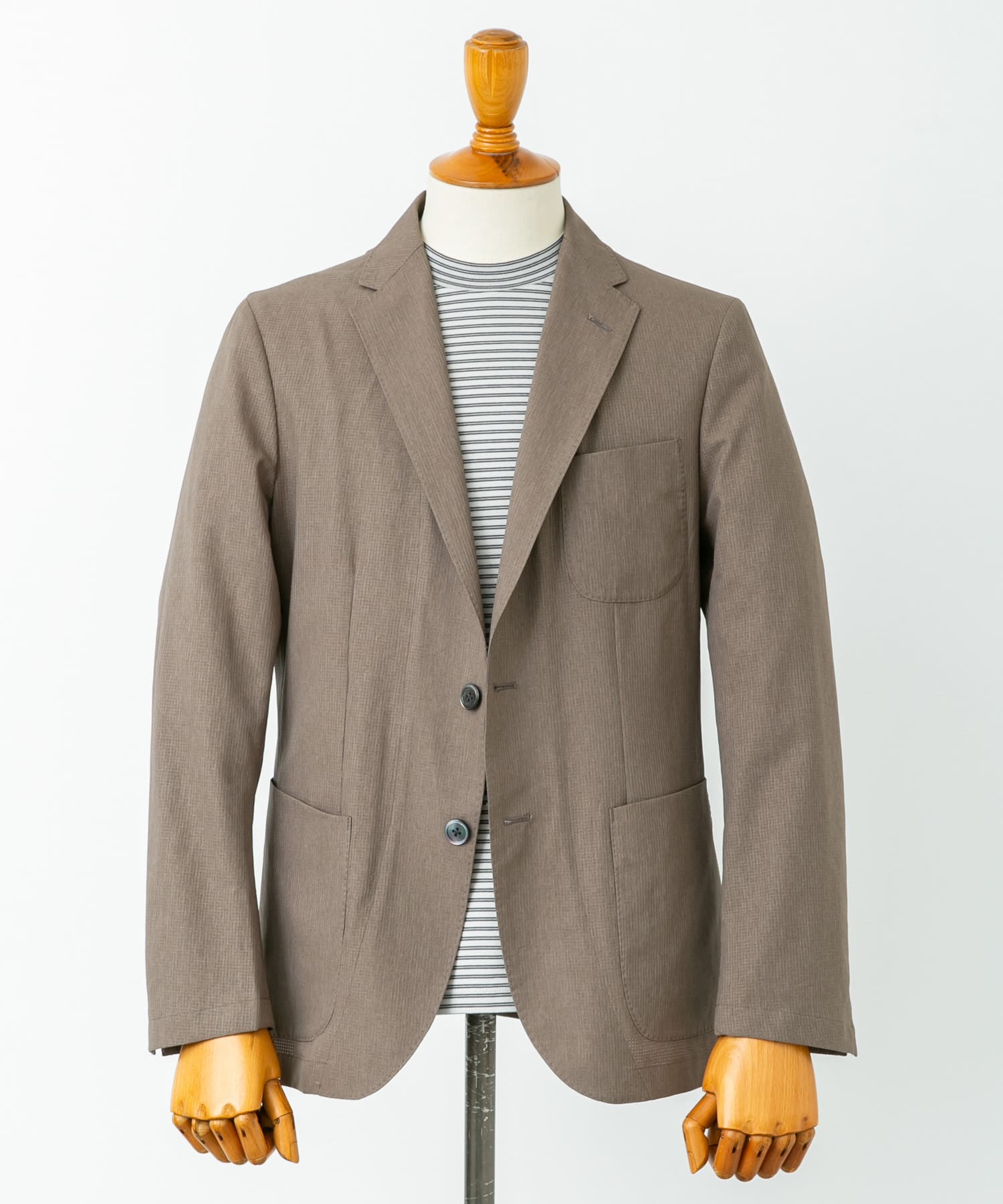 LIFE STYLE TAILOR　ライトメッシュイージージャケット BEIGE M
