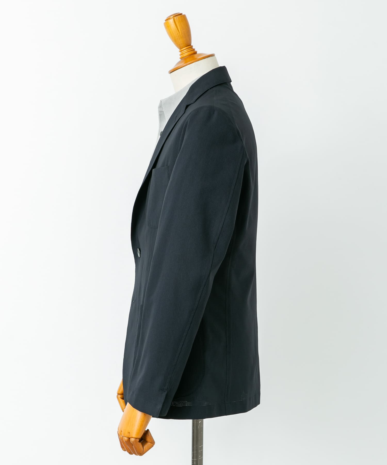 LIFE STYLE TAILOR　ライトメッシュイージージャケット NAVY M