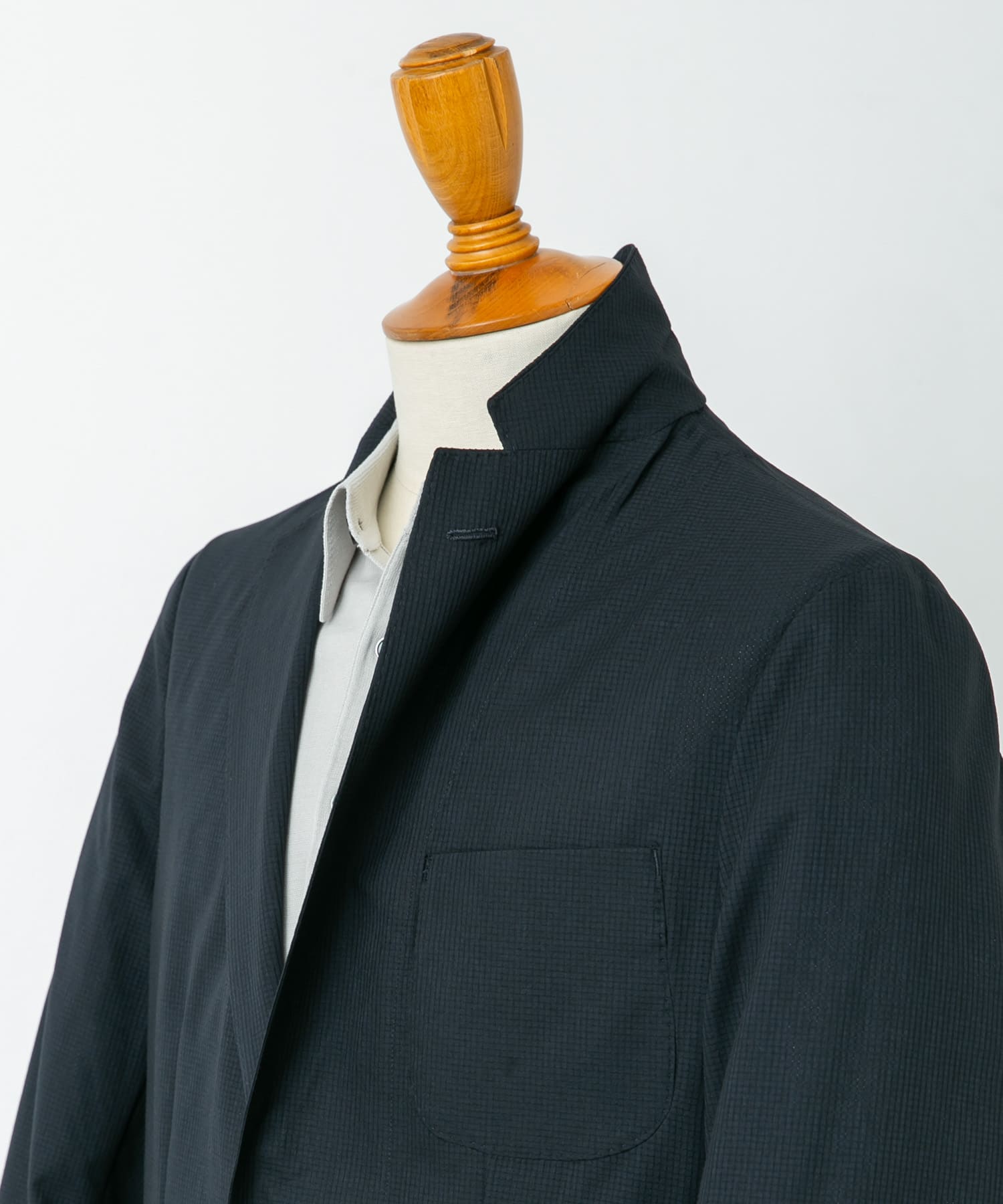 LIFE STYLE TAILOR　ライトメッシュイージージャケット NAVY M
