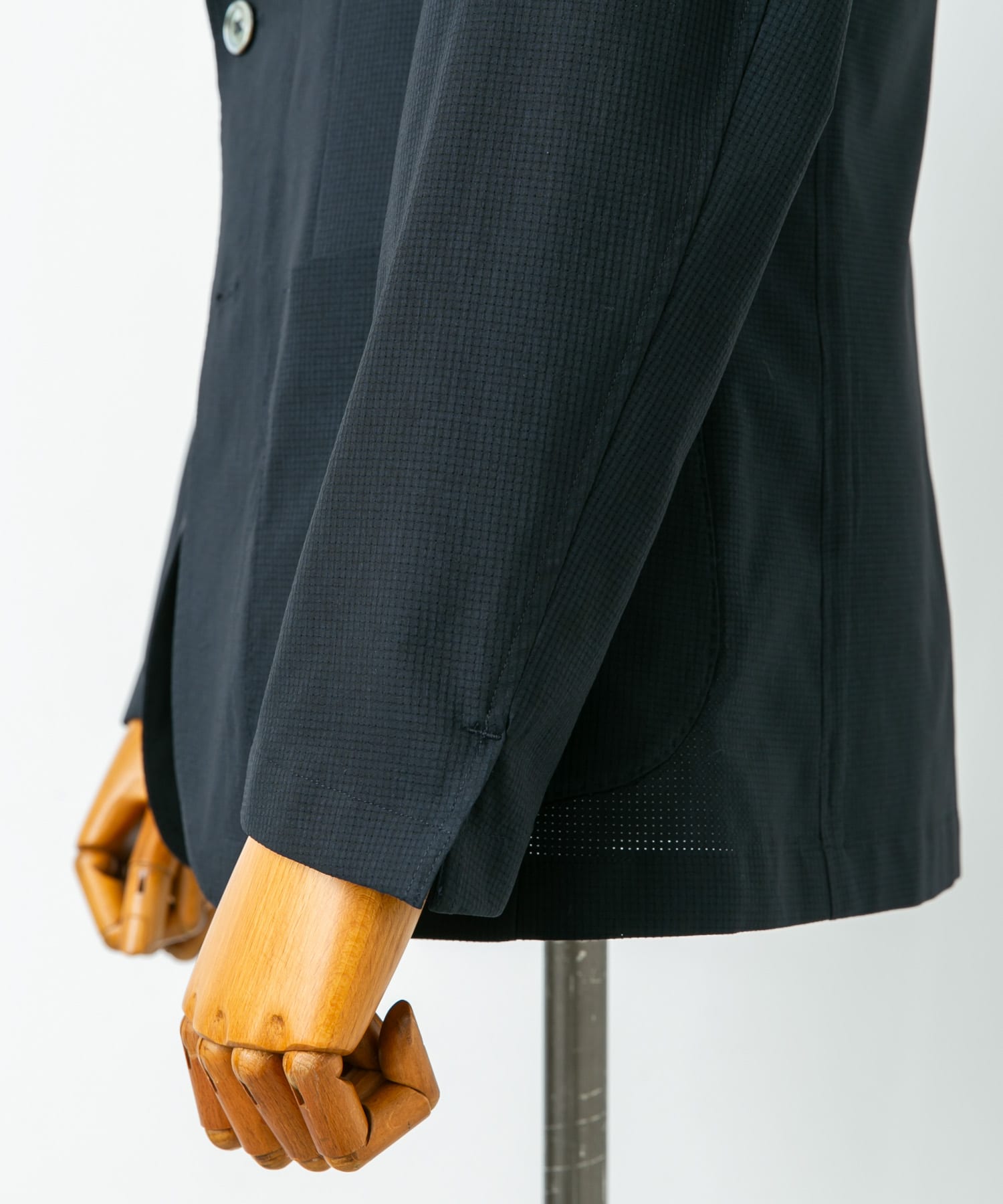 LIFE STYLE TAILOR　ライトメッシュイージージャケット NAVY M