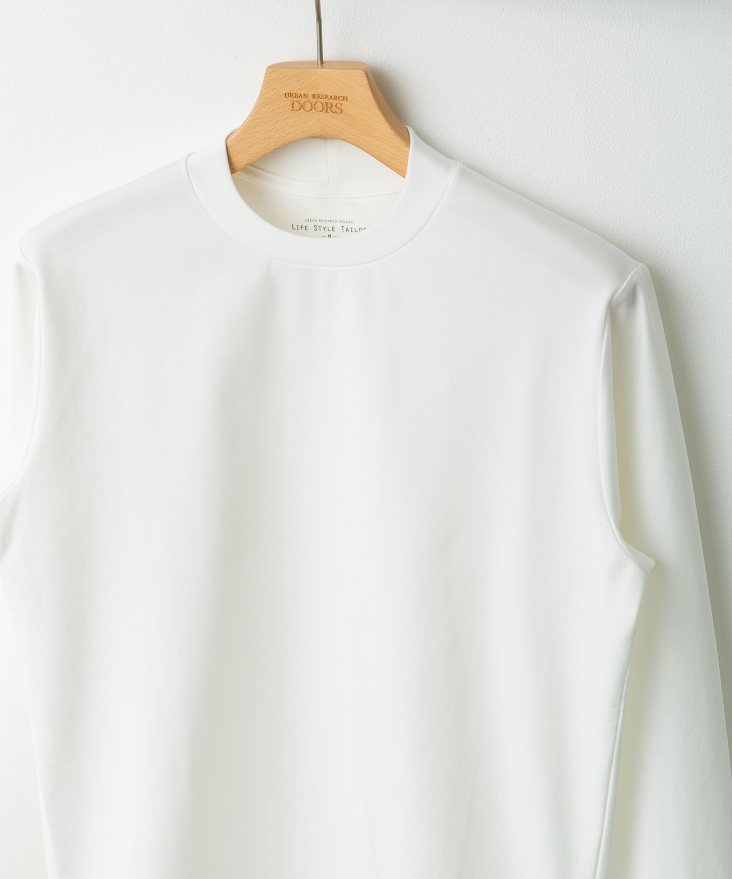 LIFE STYLE TAILOR　ポンチ長袖ドレスTシャツ
