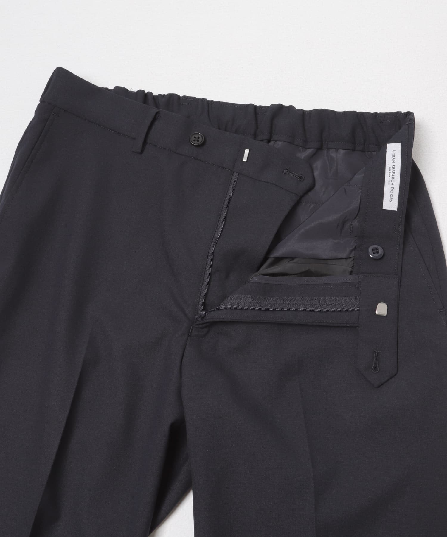 LIFE STYLE TAILOR　ウールライクコンフォータブルスマートパンツ NAVY S