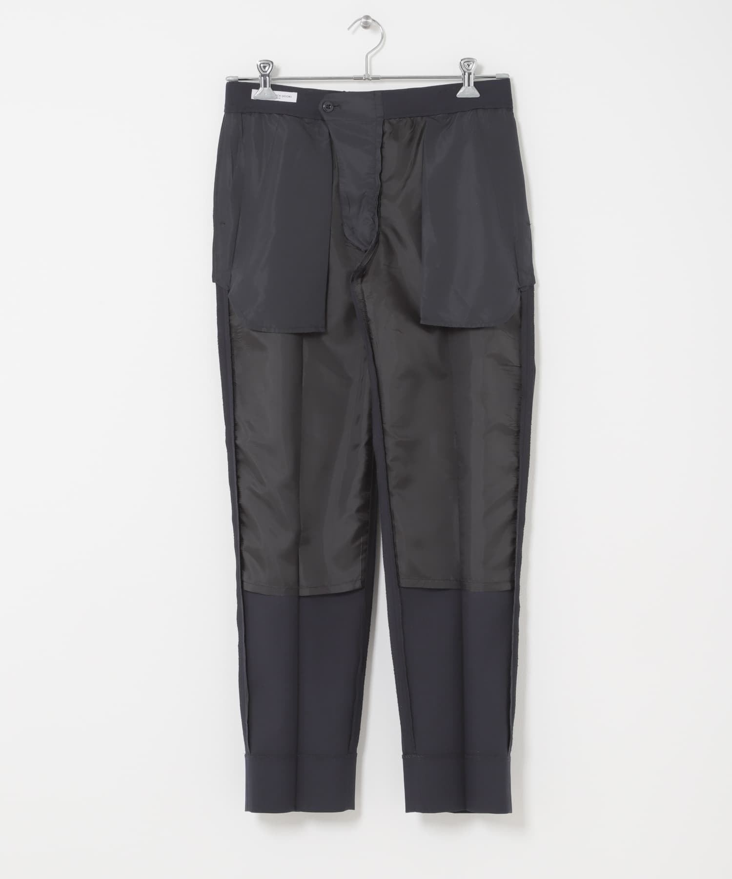 LIFE STYLE TAILOR　ウールライクコンフォータブルスマートパンツ NAVY S