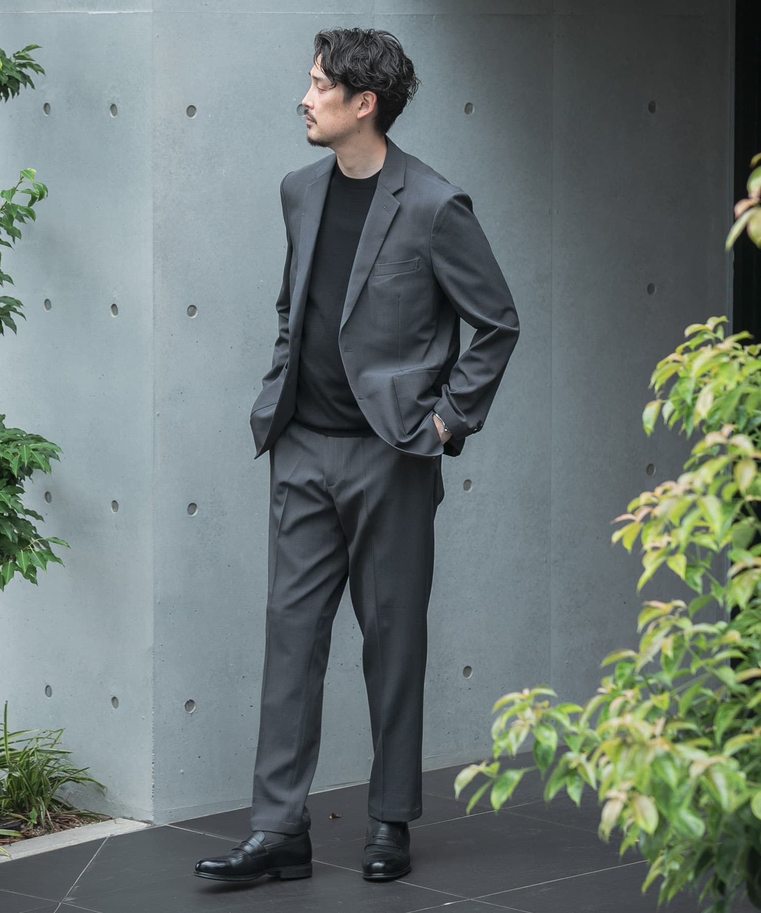 LIFE STYLE TAILOR 4WAYストレッチツイルコンフォータブルジャケット(S