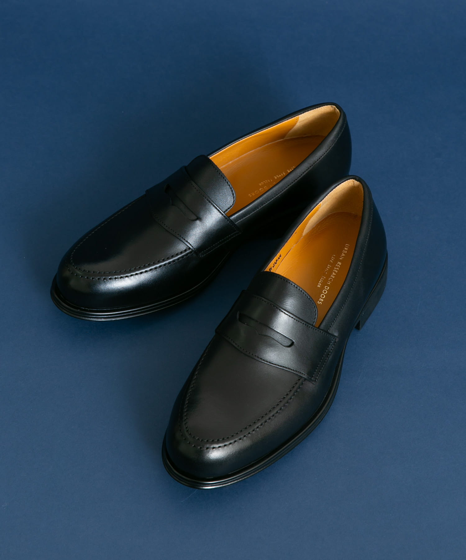 LIFE STYLE TAILOR マルチスペックスエードコインローファー(7 BLACK