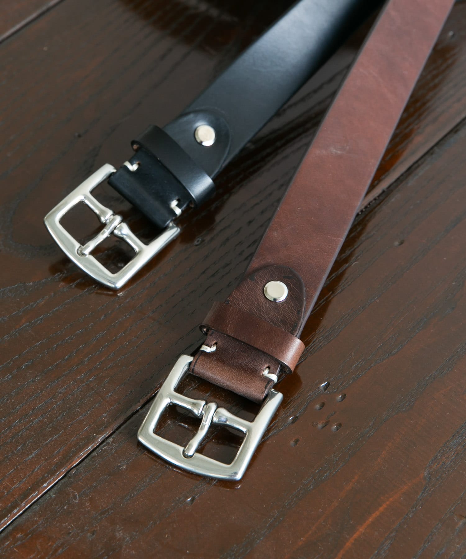 LIFE STYLE TAILOR リバーシブルレザーベルト(FREE BLK-BRN): ドレス