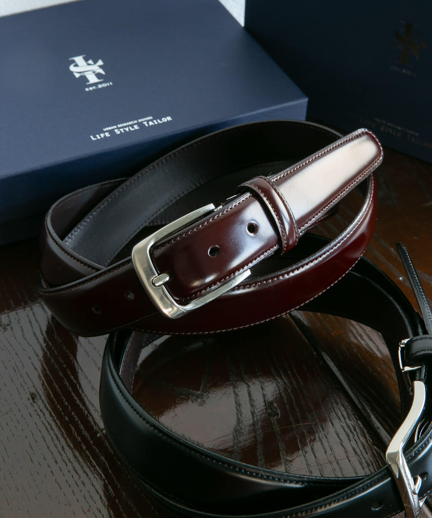 LIFE STYLE TAILOR コードバンベルト(Free BLACK): ドレスライン