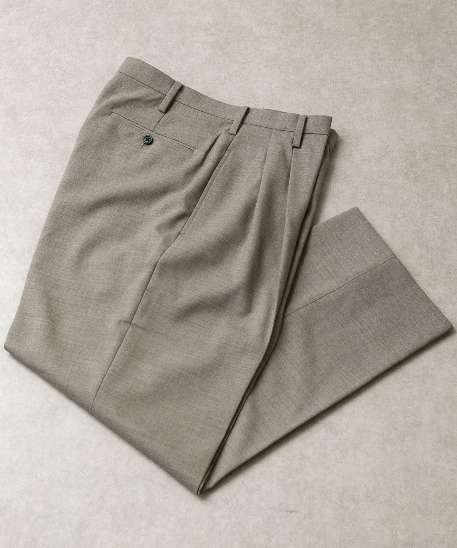LIFE STYLE TAILOR　REDA アウトタックパンツ BEIGE 46