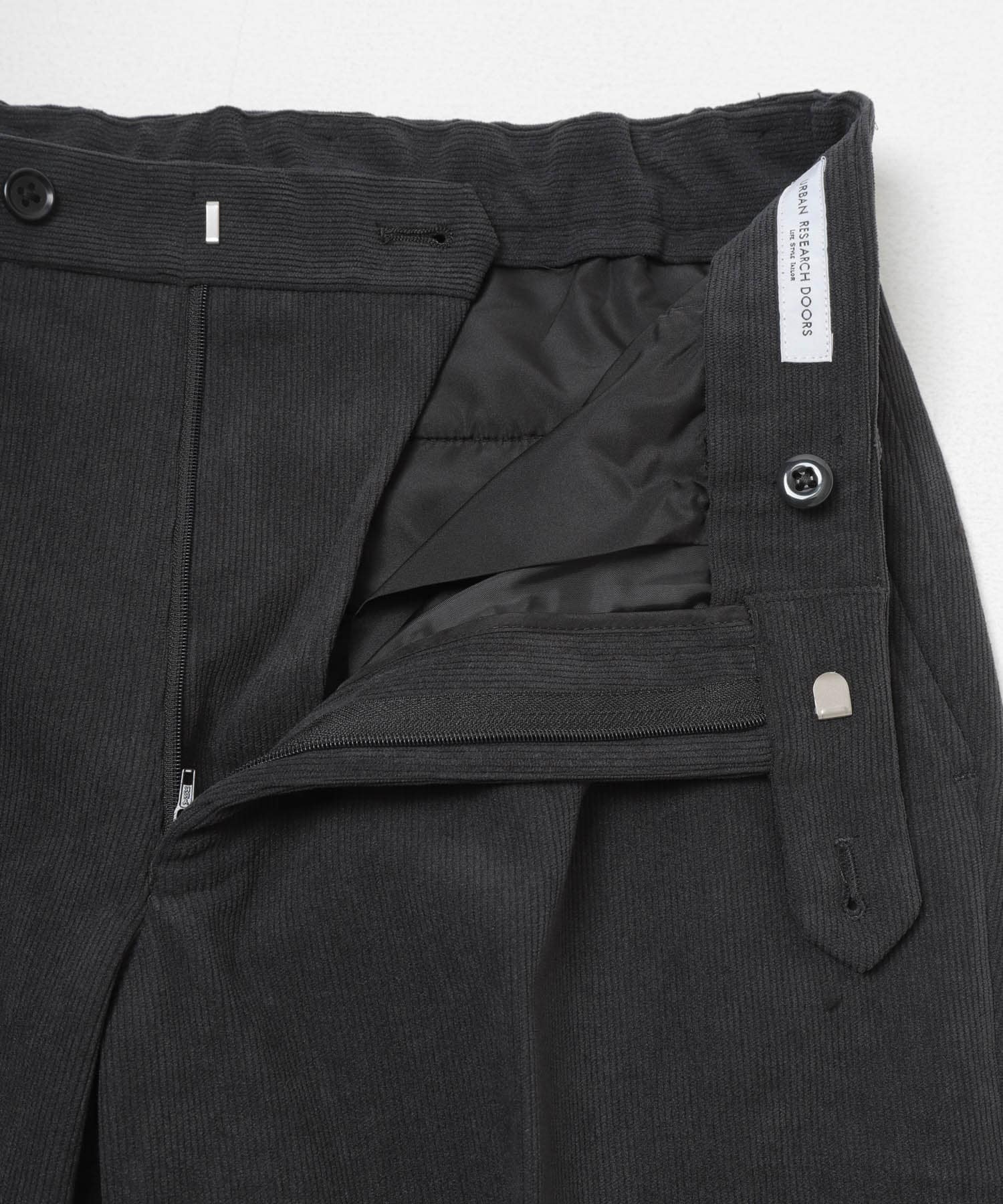 LIFE STYLE TAILOR　コーデュロイコンフォータブルパンツ CHARCOAL S