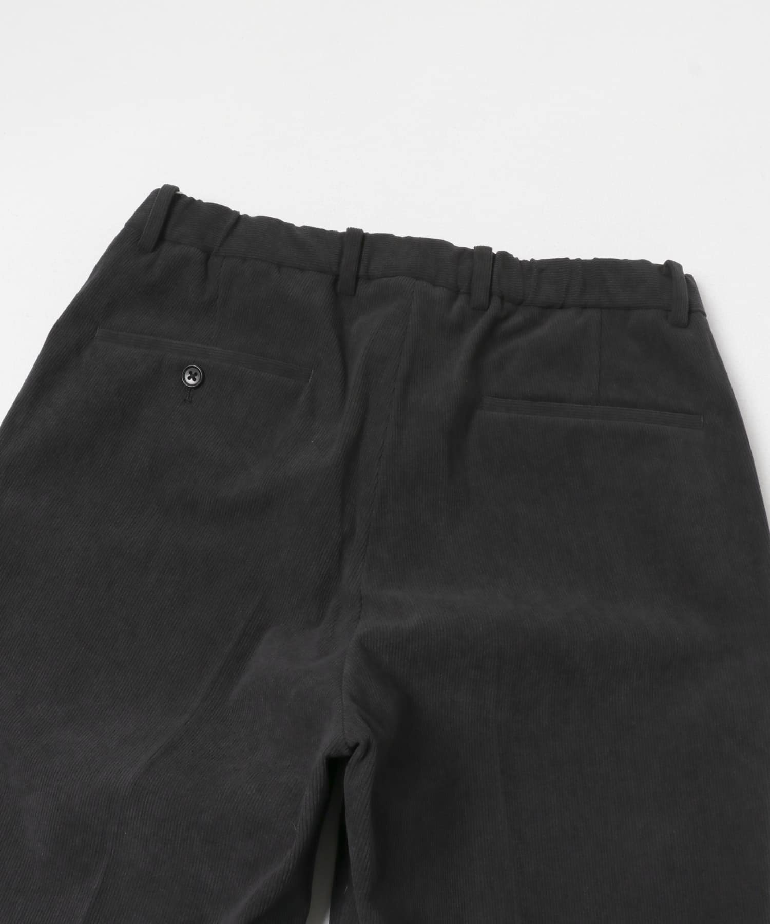 LIFE STYLE TAILOR　コーデュロイコンフォータブルパンツ CHARCOAL S