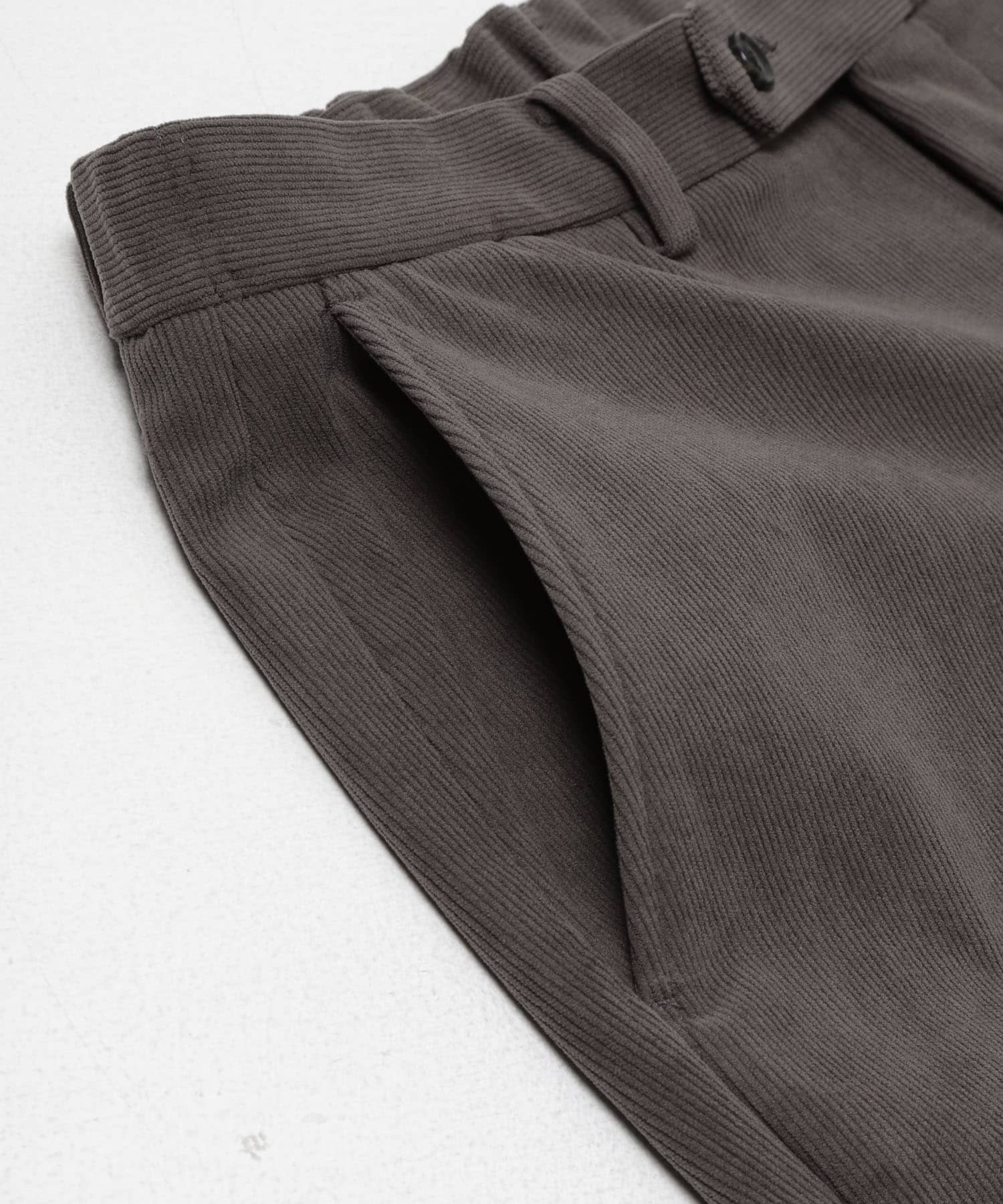 LIFE STYLE TAILOR　コーデュロイコンフォータブルパンツ GREIGE S