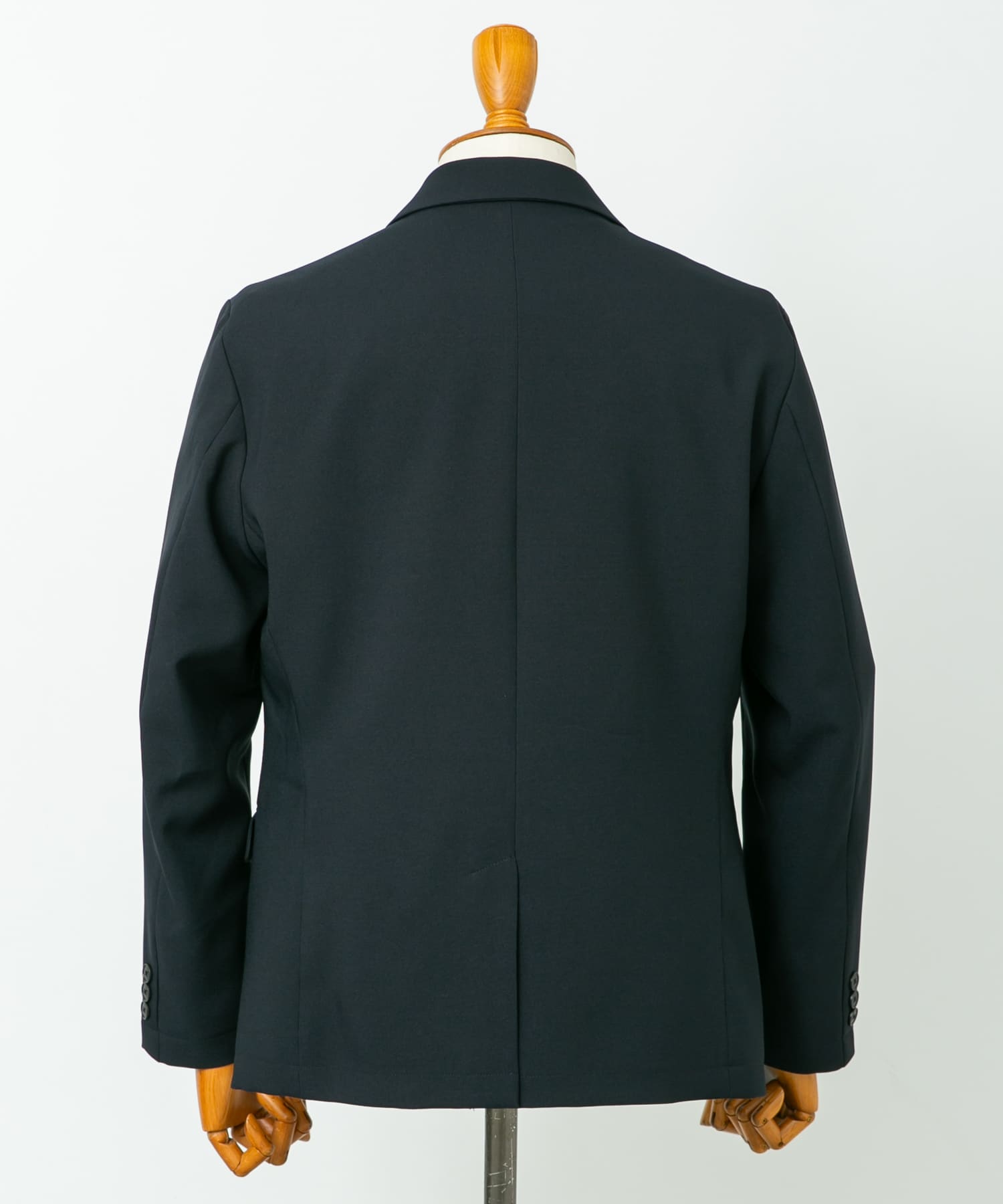LIFE STYLE TAILOR　ウールライクストレッチジャケット NAVY S