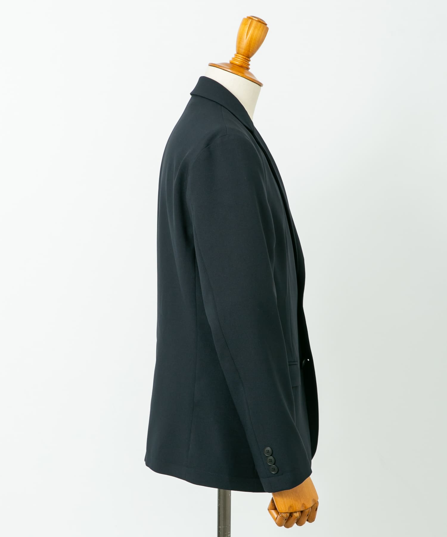 LIFE STYLE TAILOR　ウールライクストレッチジャケット NAVY S