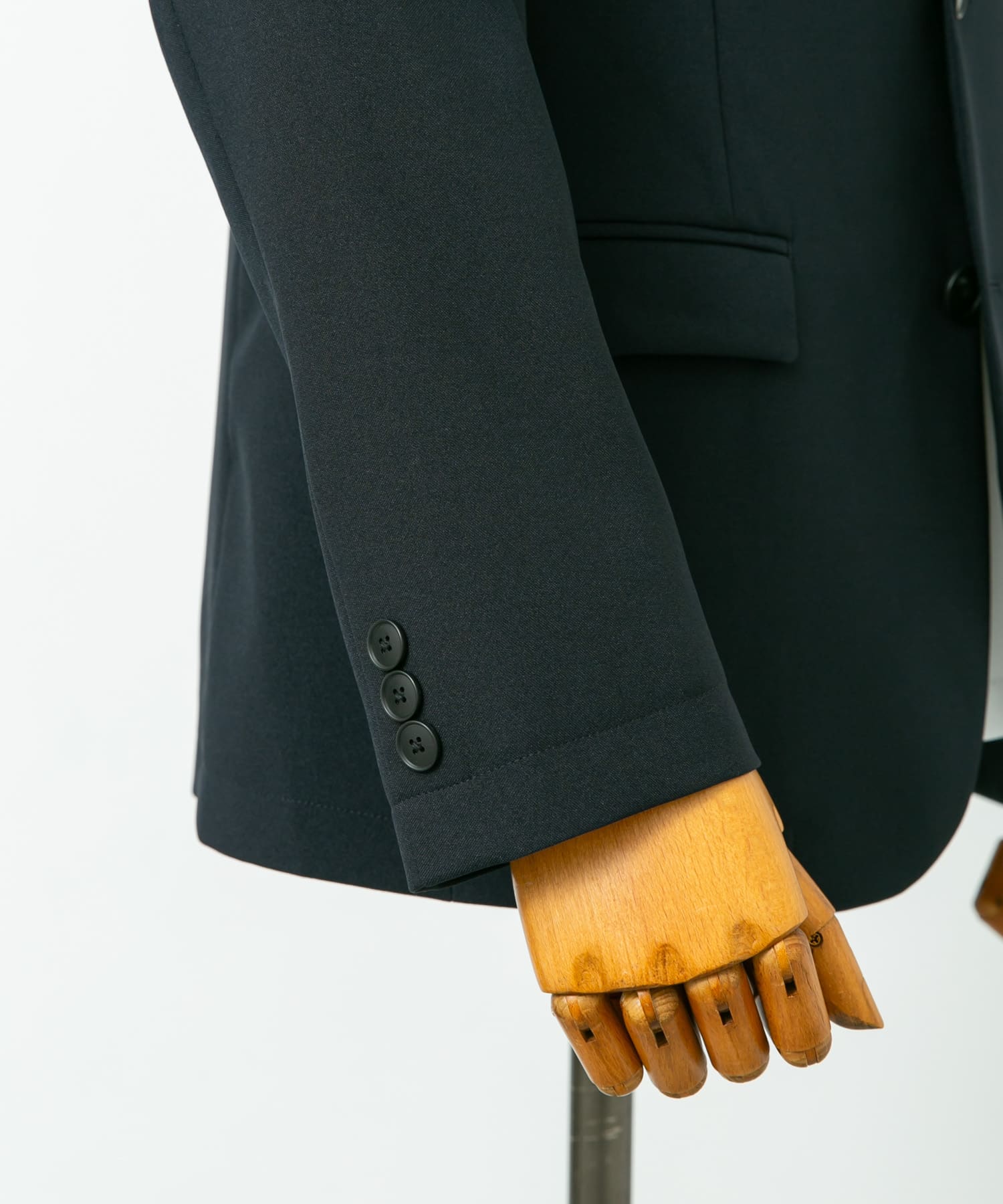 LIFE STYLE TAILOR　ウールライクストレッチジャケット NAVY S