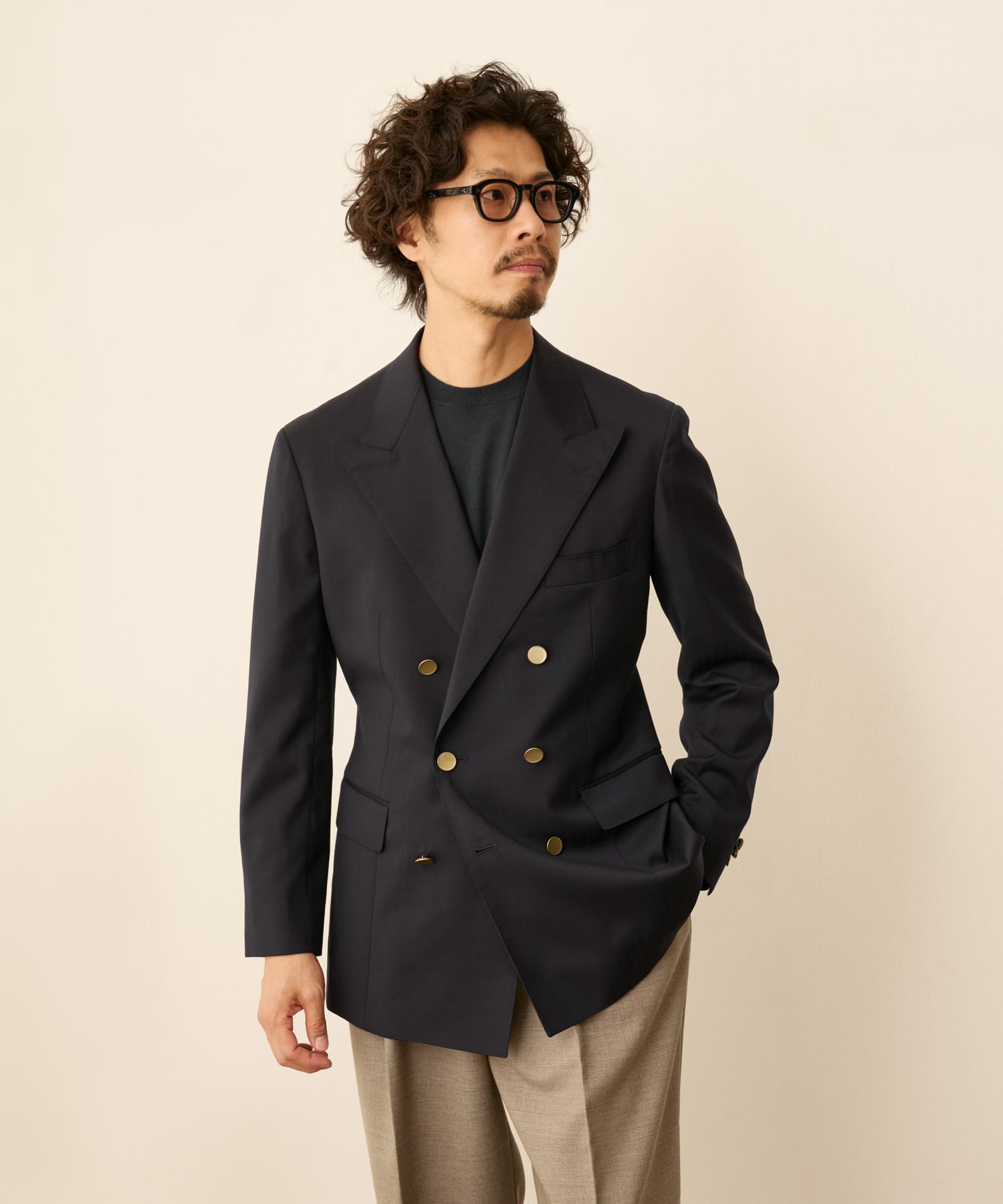 LIFE STYLE TAILOR REDA ダブルブレザー(44 NAVY): アウター｜URBAN