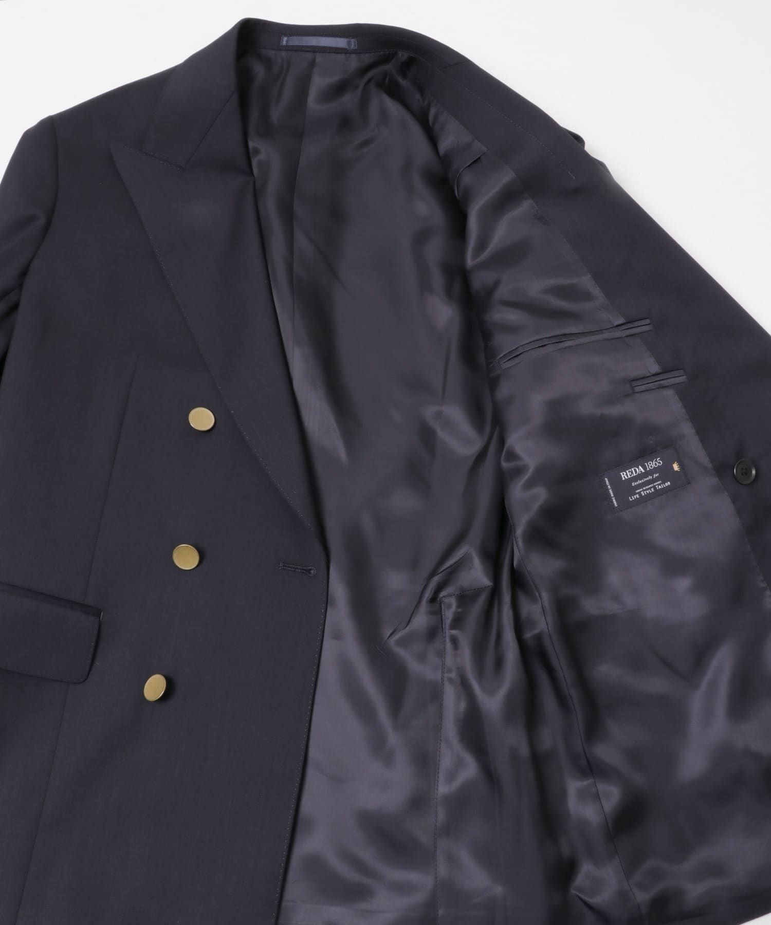 LIFE STYLE TAILOR　REDA ダブルブレザー NAVY 44