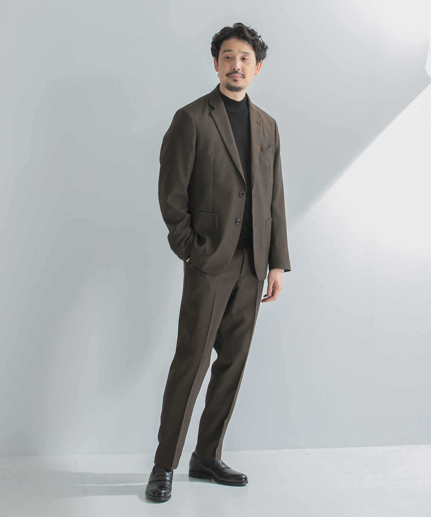 LIFE STYLE TAILOR　ウールライクツイルコンフォータブルジャケット