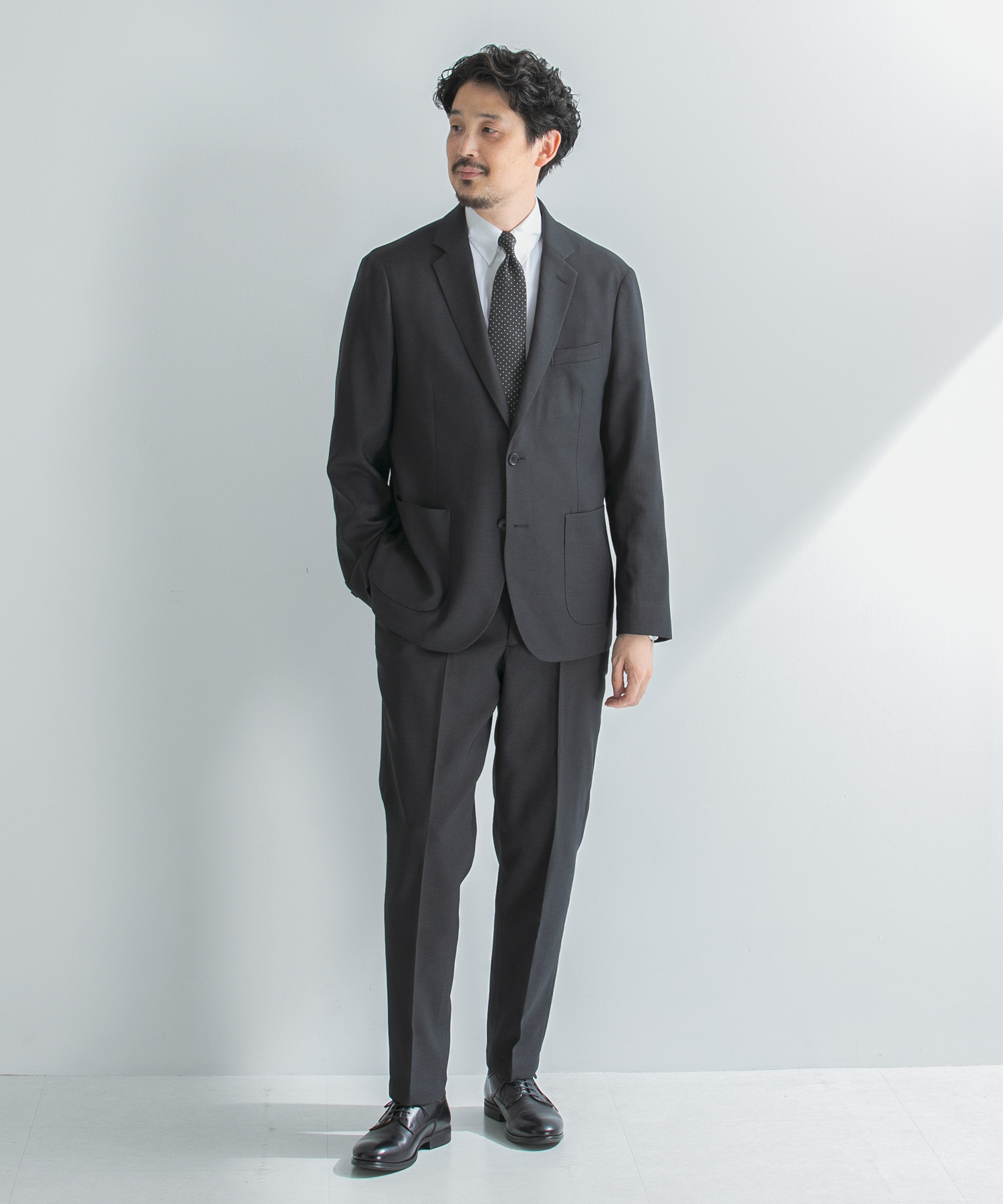 LIFE STYLE TAILOR　ウールライクツイルコンフォータブルジャケット