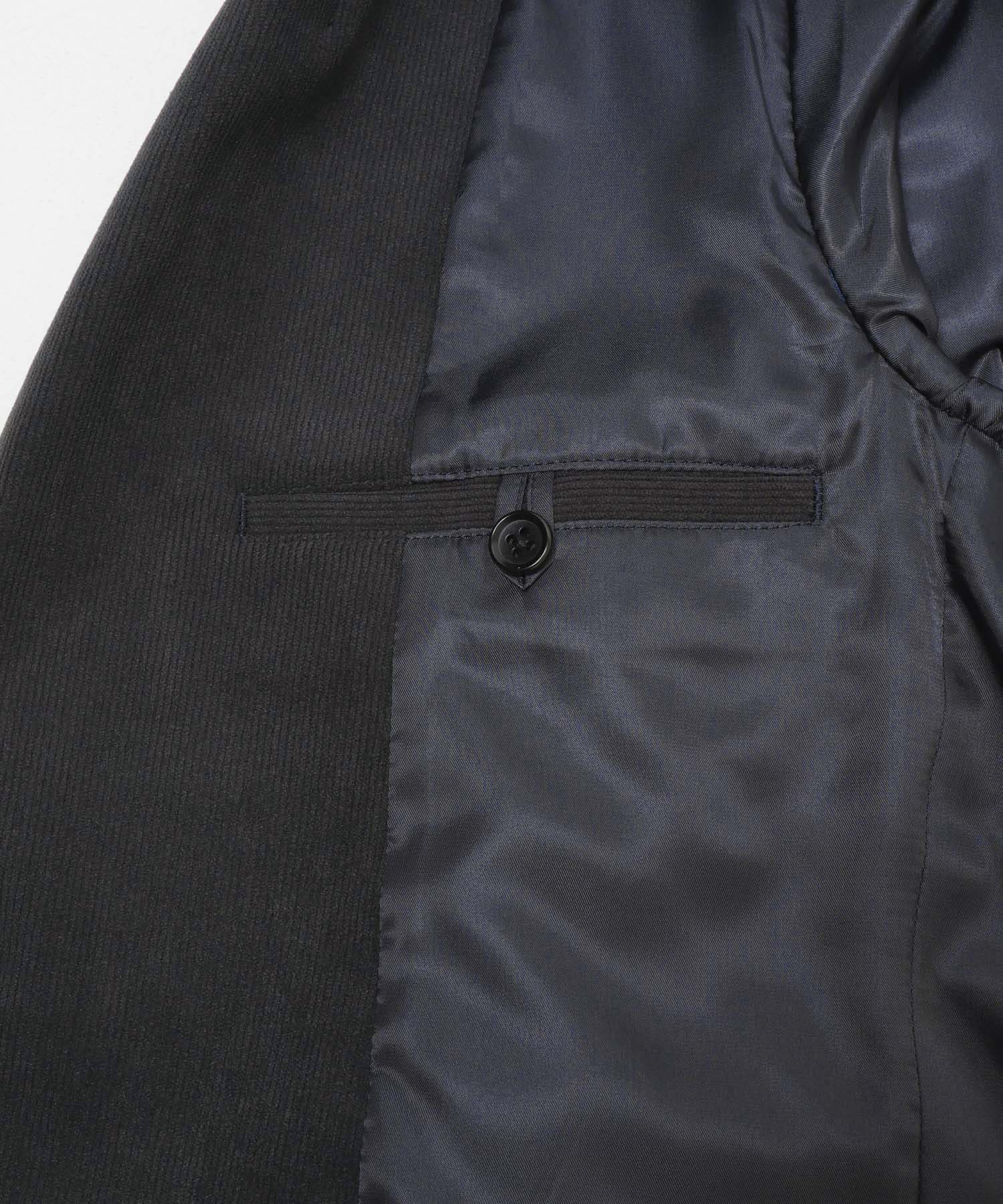 LIFE STYLE TAILOR　コーデュロイコンフォータブルジャケット CHARCOAL S