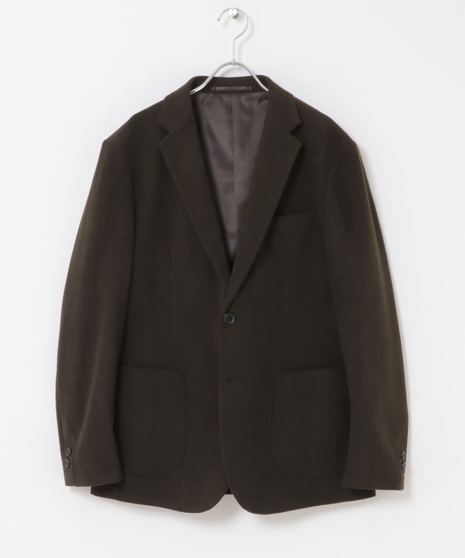 LIFE STYLE TAILOR　コーデュロイコンフォータブルジャケット BROWN S