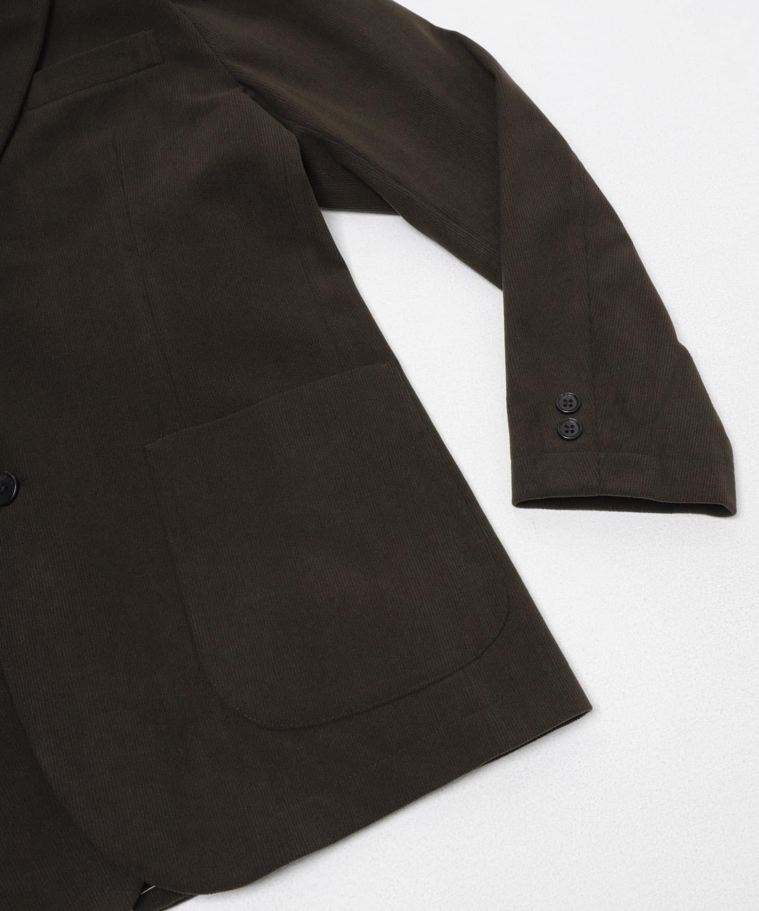 LIFE STYLE TAILOR　コーデュロイコンフォータブルジャケット BROWN S