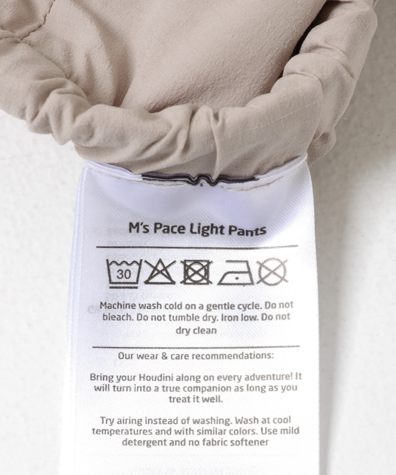 HOUDINI　MS PACE LIGHT PANTS SANDSTORM S