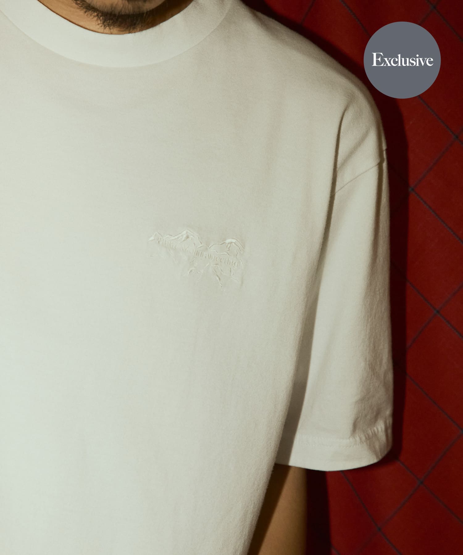 『別注』White Mountaineering×EKAL　LOGO EMBROIDERY T-SHIRTS