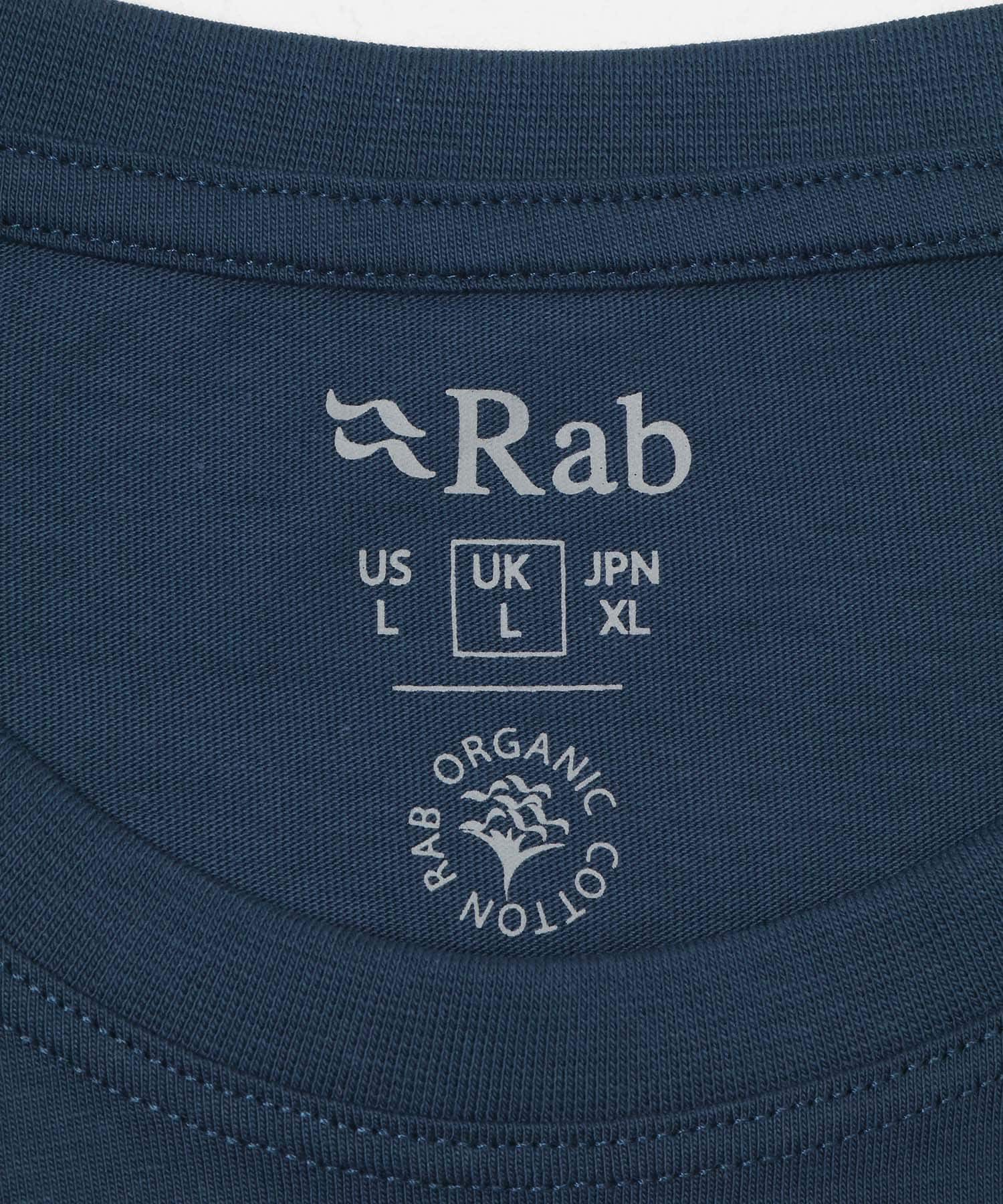 Rab　STANCE MOUNTAIN PEAK T-SHIRTS TMPT BLUE M