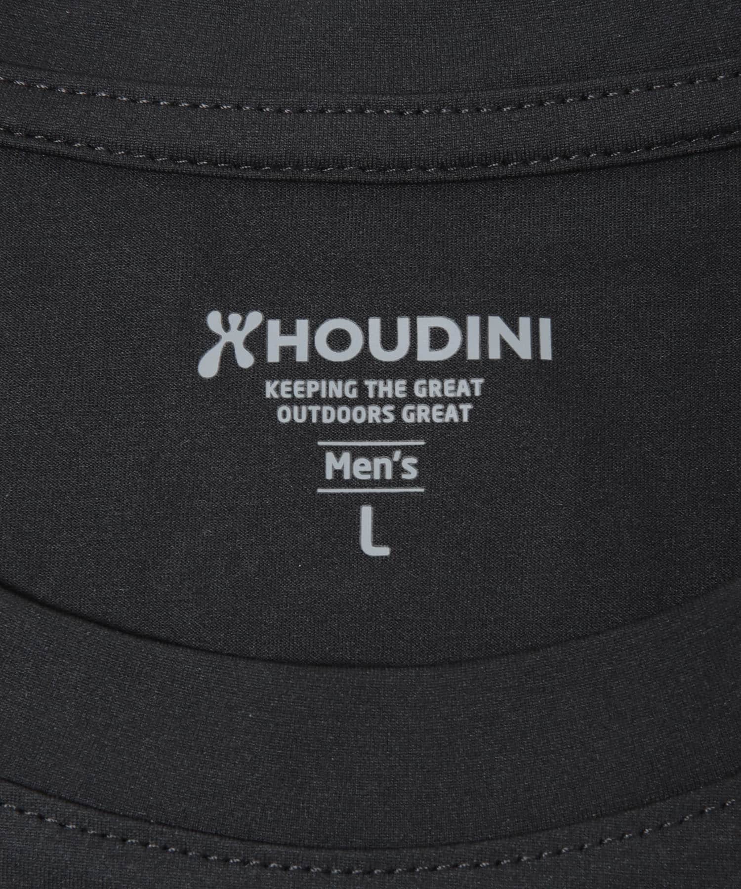 HOUDINI　MS PACE AIR T-SHIRTS TRUE BLACK S