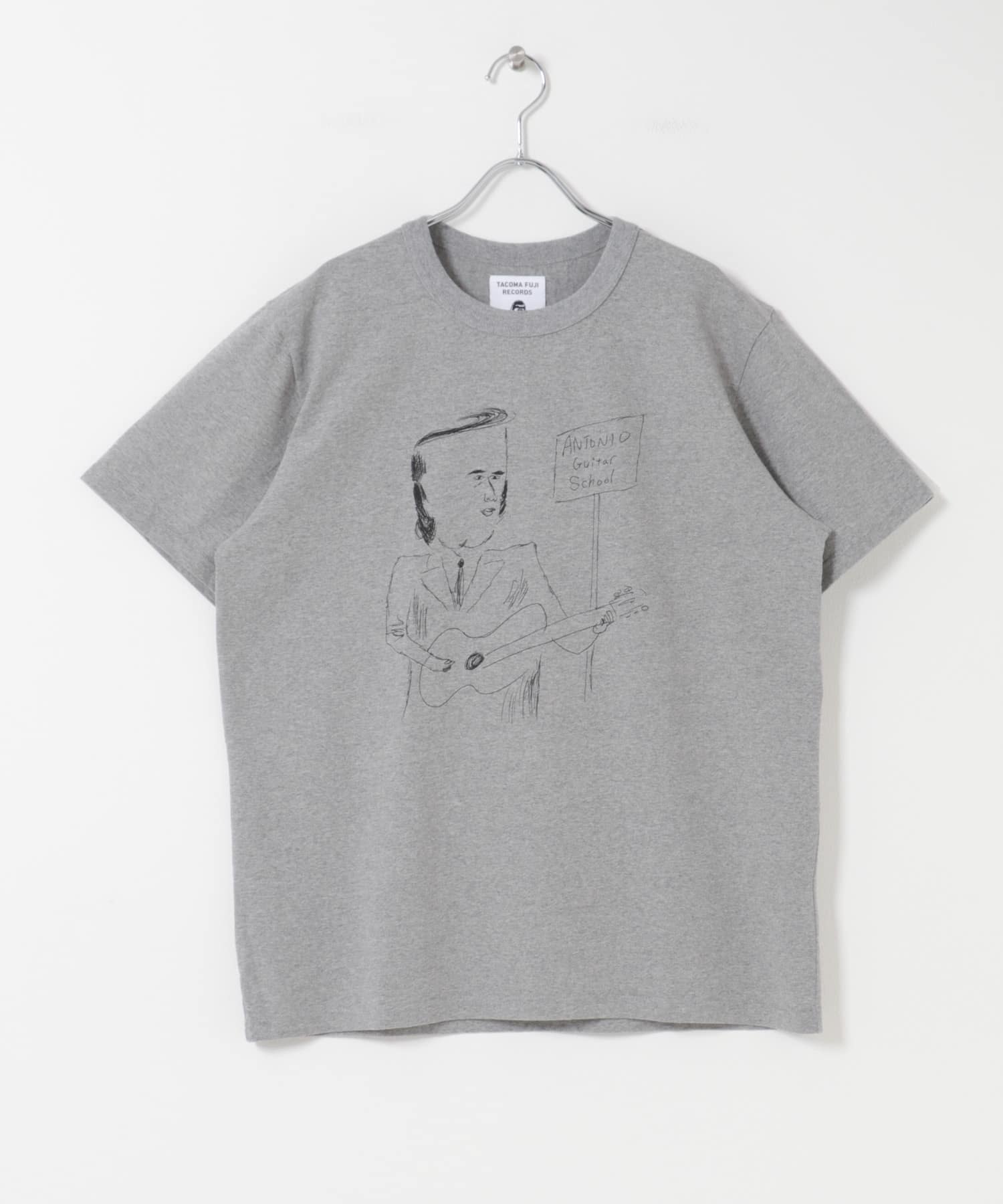 TACOMA FUJI RECORDS　ANTONIO GUITAR SCHOOL T-SHIRTS H. GRAY M