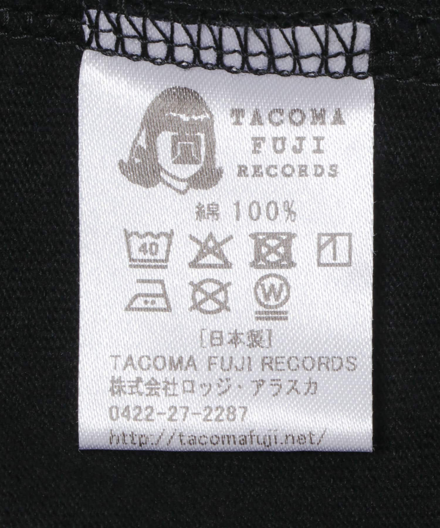 TACOMA FUJI RECORDS　FIELD RECORDING RADIO T-SHIRTS BLACK M